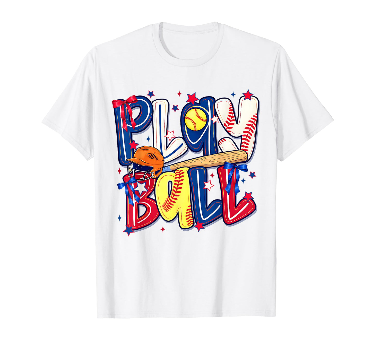 Play Ball Baseball Coquette Game Day Mom T-Shirt - Streetwear Style Unisex - T-Shirt, Sweatshirt, Hoodie