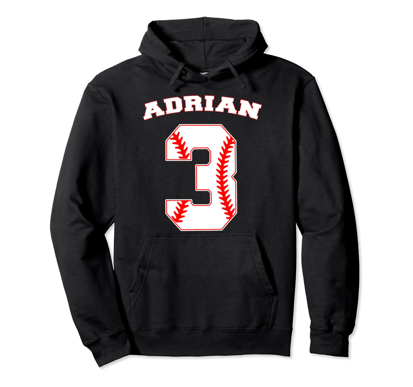 Adrian Baseball Name Three Years 3Rd Hoodie - Custom Art Print Men Women - T-Shirt, Sweatshirt, Hoodie