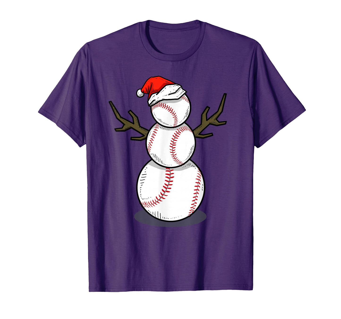 July Summer Baseball Snowman Party T-Shirt - Novelty Apparel for Adults - T-Shirt, Sweatshirt, Hoodie