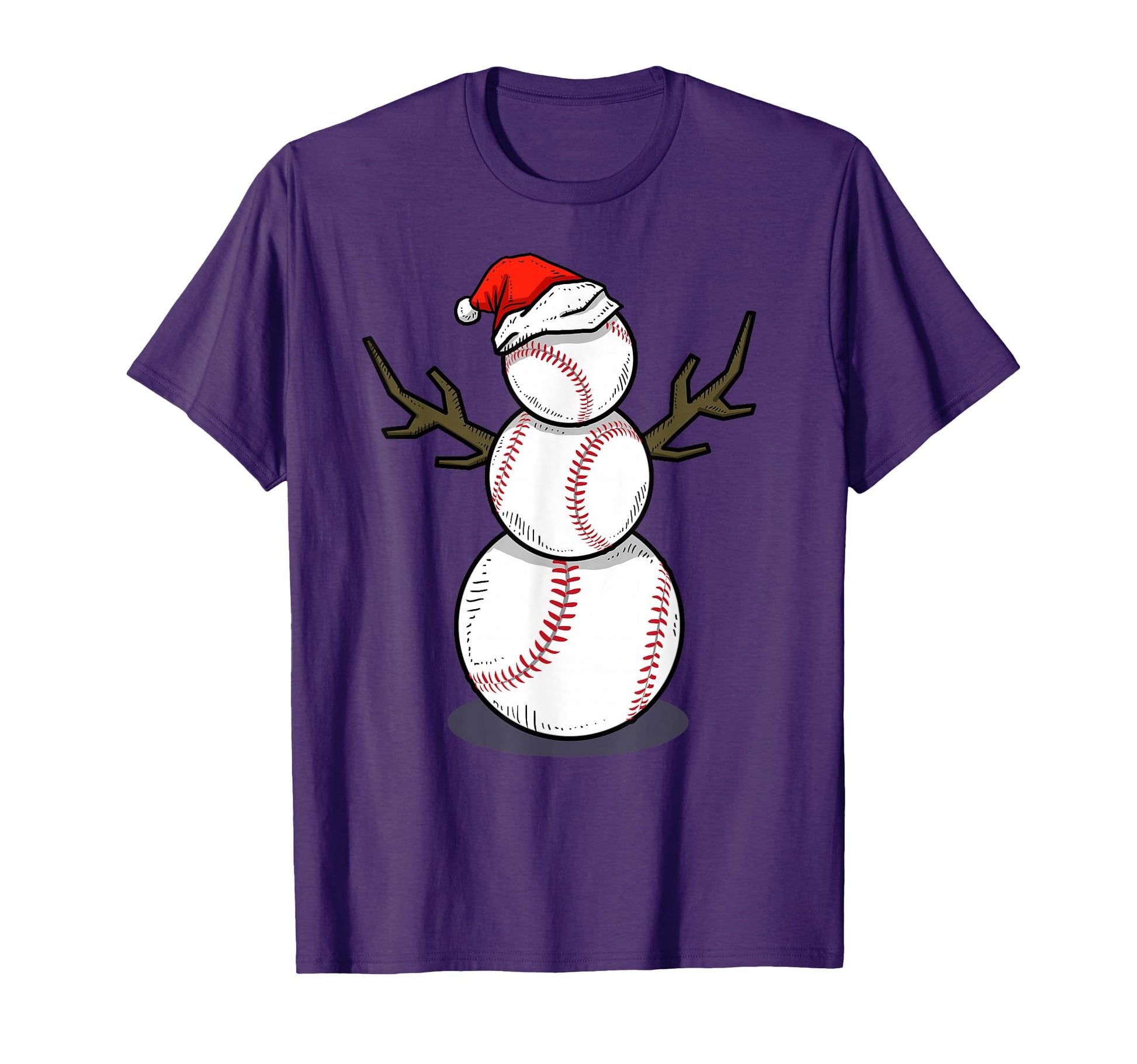 July Summer Baseball Snowman Party T-Shirt - Novelty Apparel for Adults - T-Shirt, Sweatshirt, Hoodie