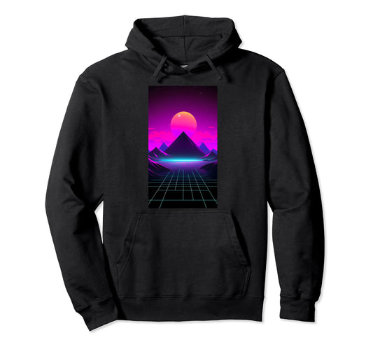 80S Retrowave Vaporwave Synthwave Hoodie - Minimalist Print Men Women - T-Shirt, Sweatshirt, Hoodie