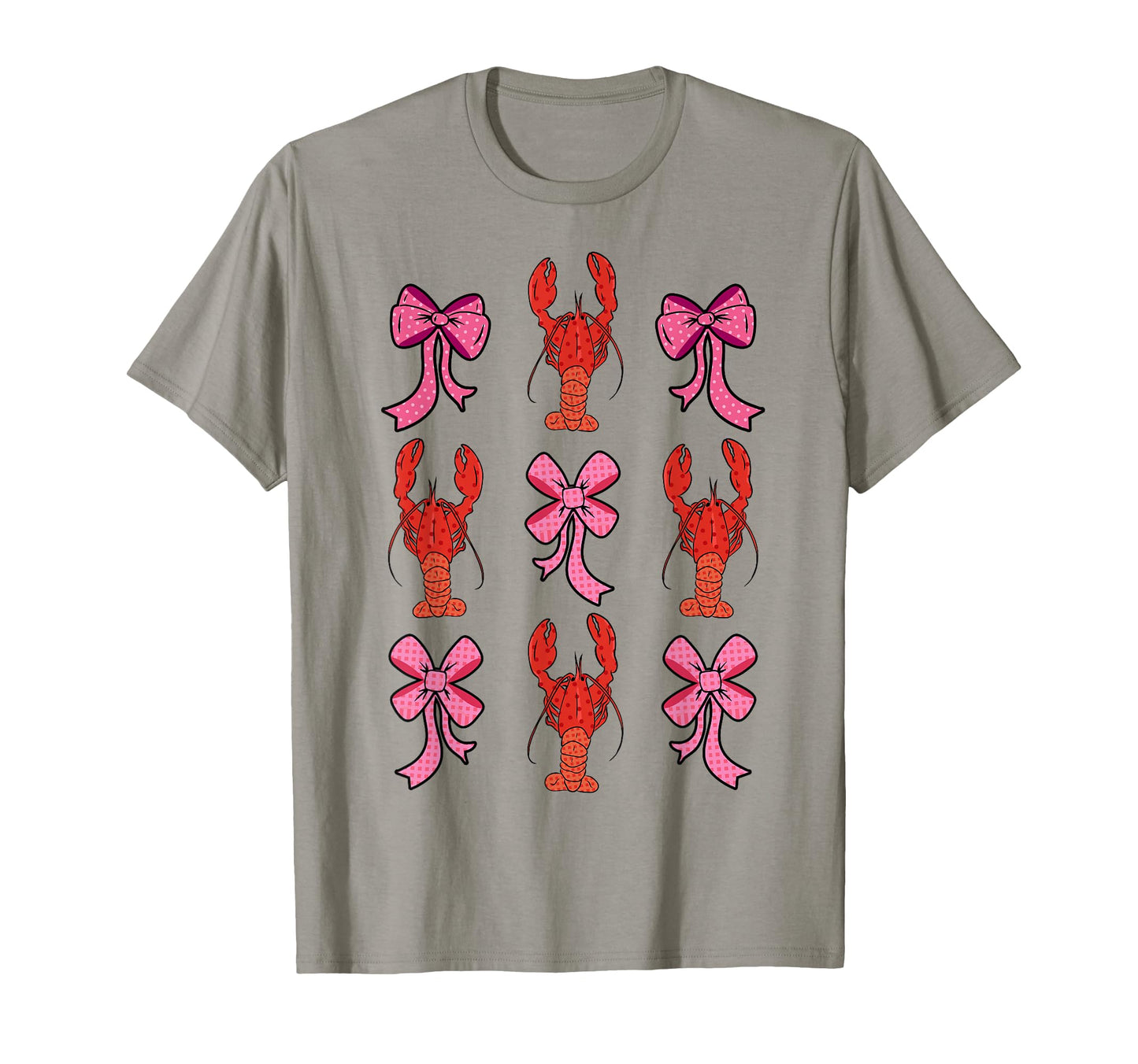 Coquette Bow Crawfish Lover Y2K T-Shirt - Custom Art Print for Adults - T-Shirt, Sweatshirt, Hoodie