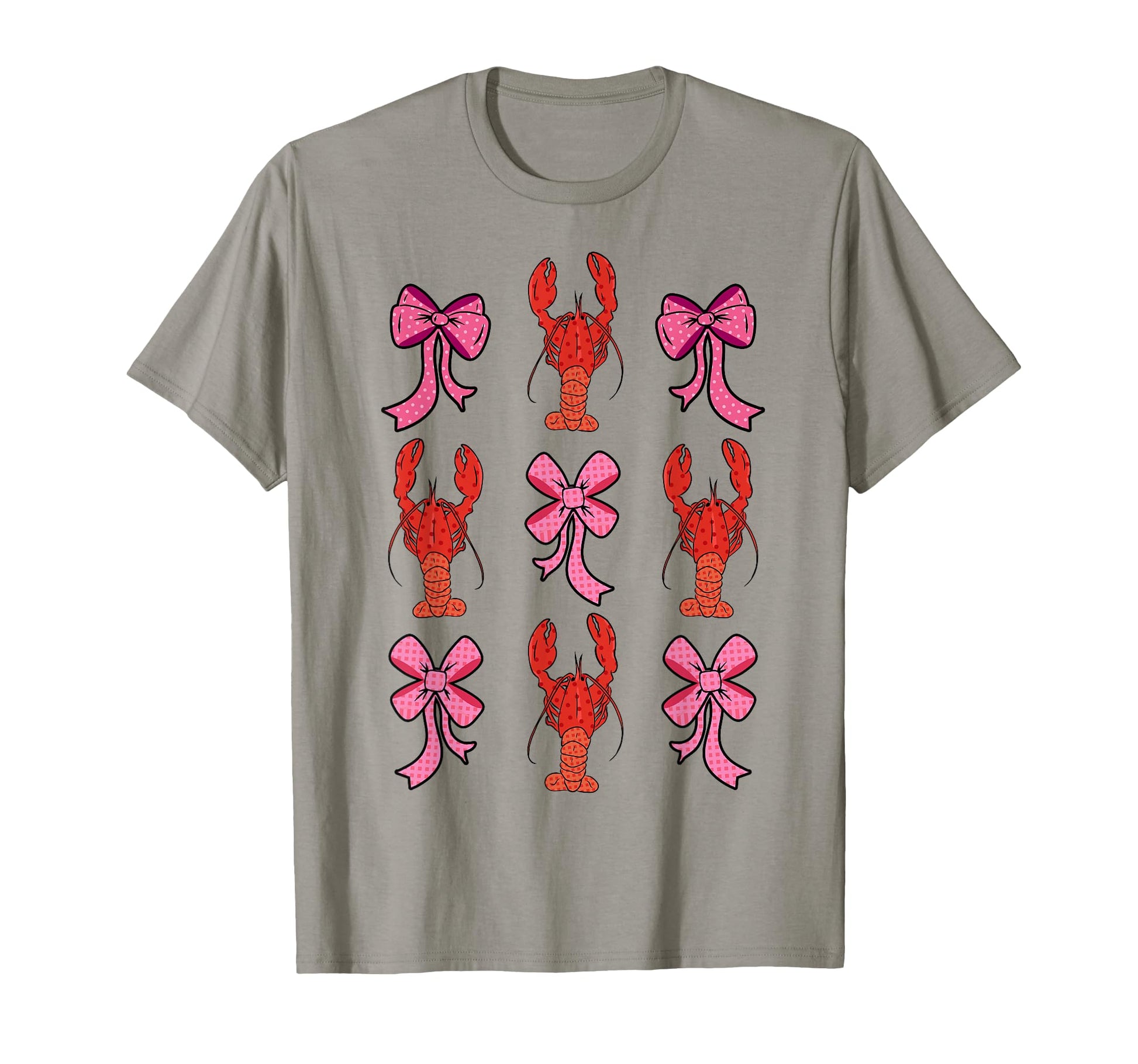Coquette Bow Crawfish Lover Y2K T-Shirt - Custom Art Print for Adults - T-Shirt, Sweatshirt, Hoodie