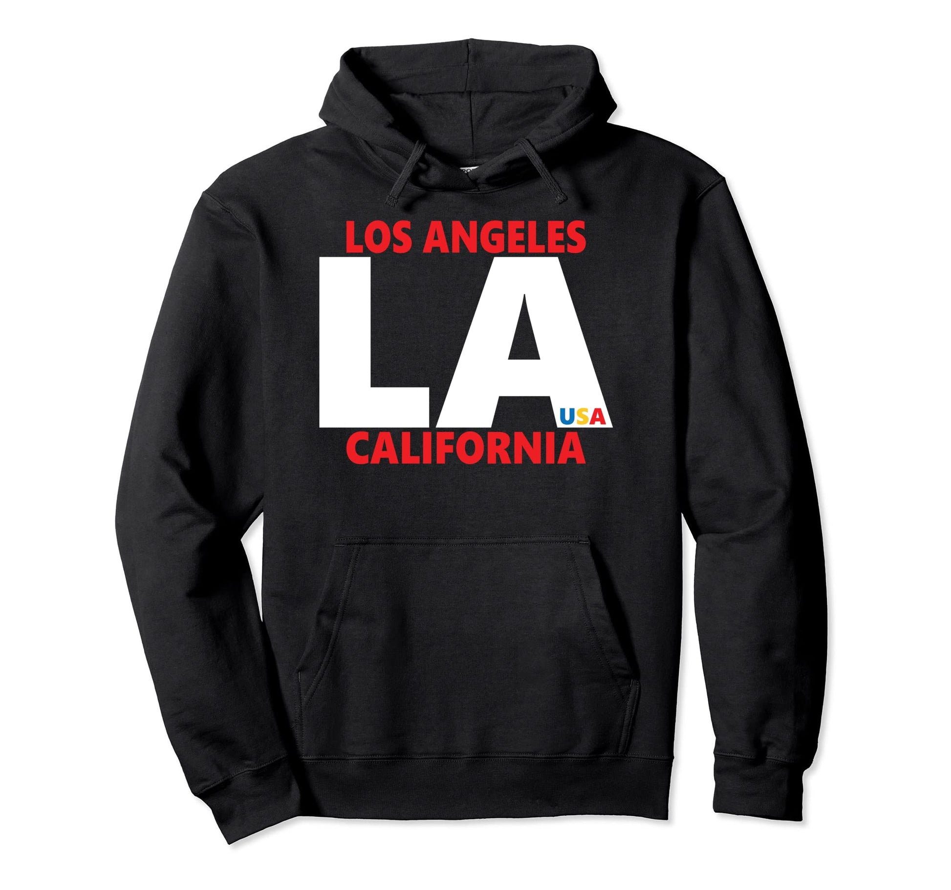 Los Angeles California Usa Typography Hoodie - Trendy Graphic Unisex - T-Shirt, Sweatshirt, Hoodie