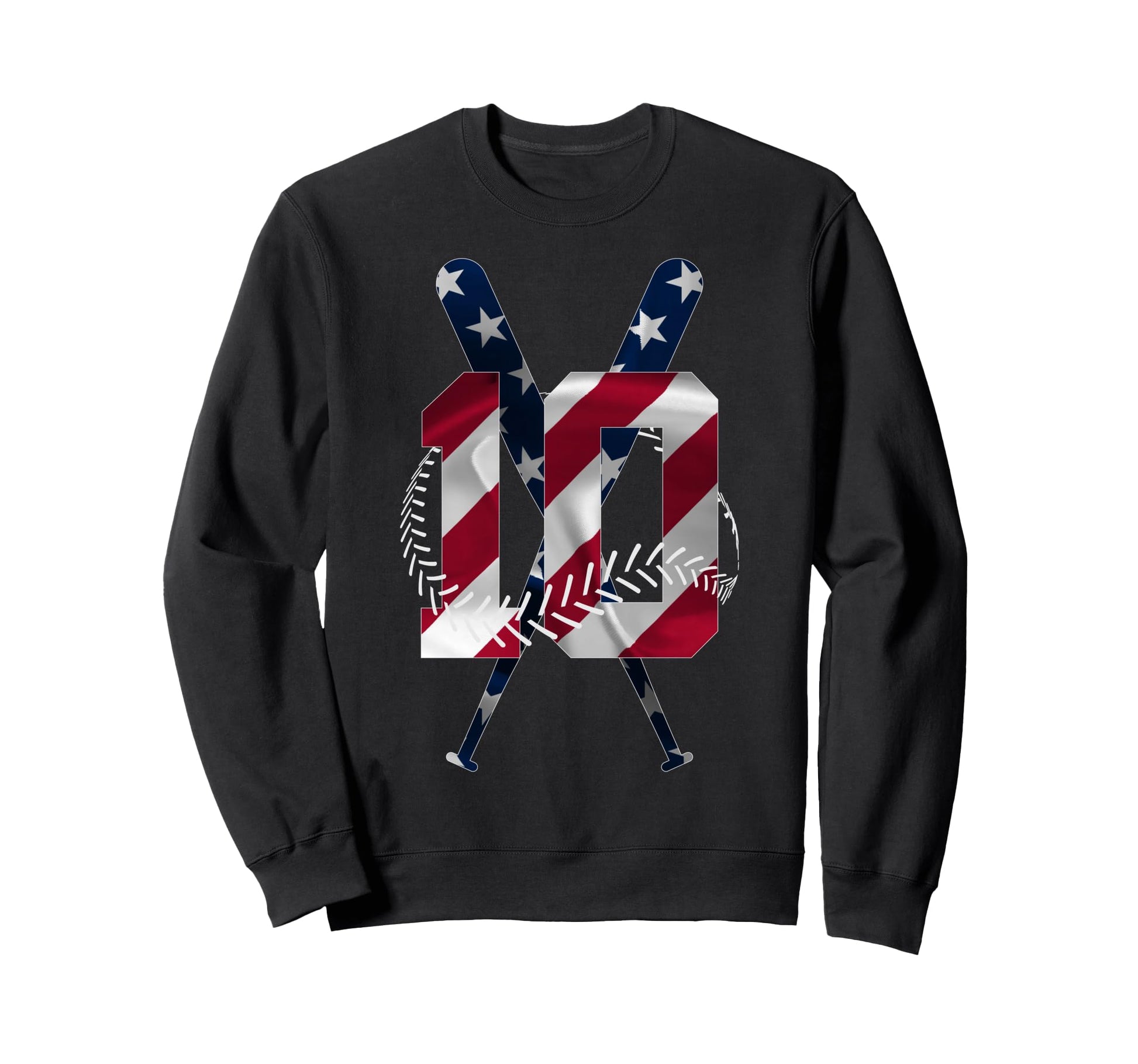 Number 10 Years Baseball 10Th Sweatshirt - Casual Everyday Wear Men Women - T-Shirt, Sweatshirt, Hoodie