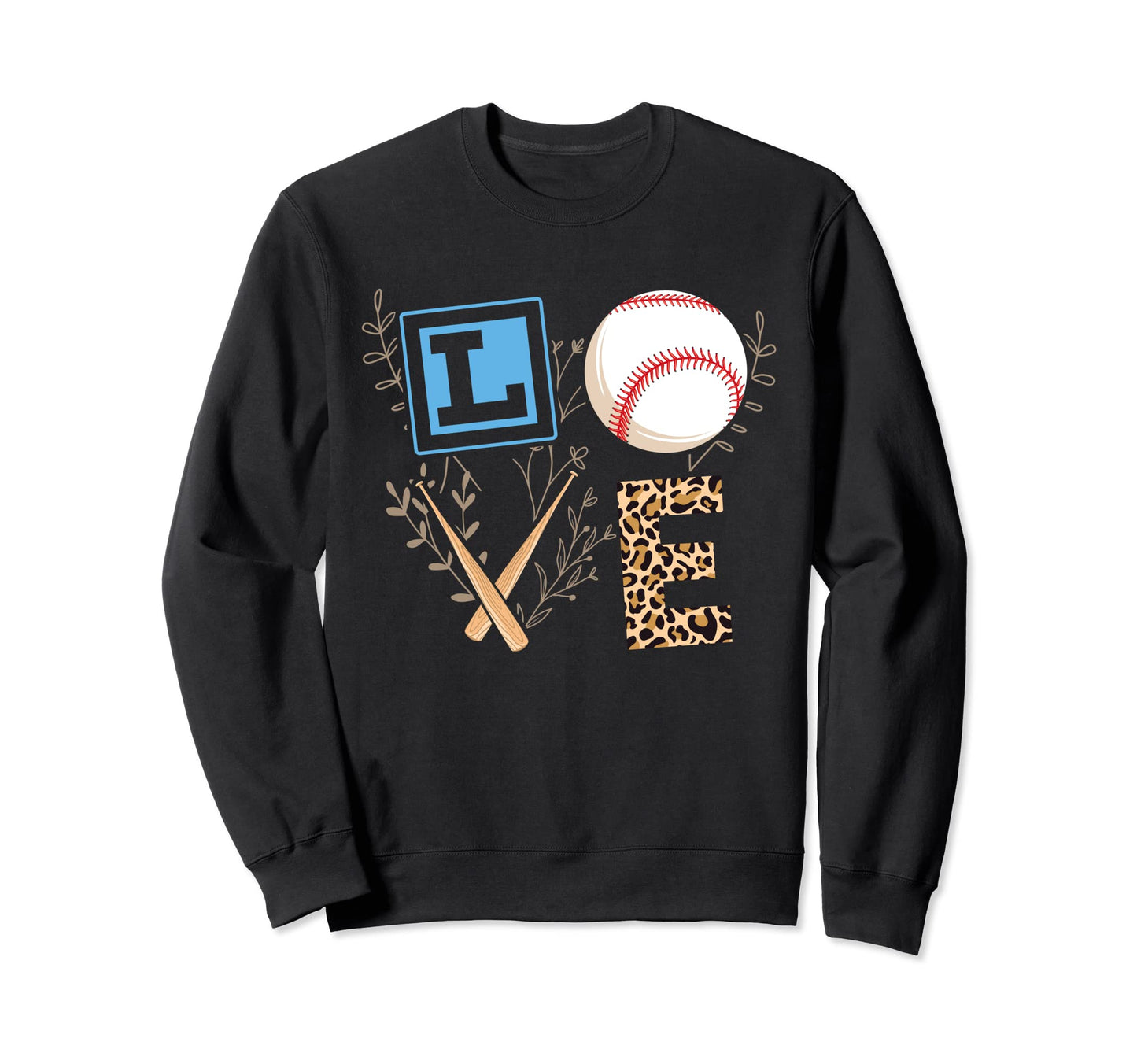 Baseball Love Baseball Mama Leopard T-Shirt - Streetwear Style Unisex - T-Shirt, Sweatshirt, Hoodie