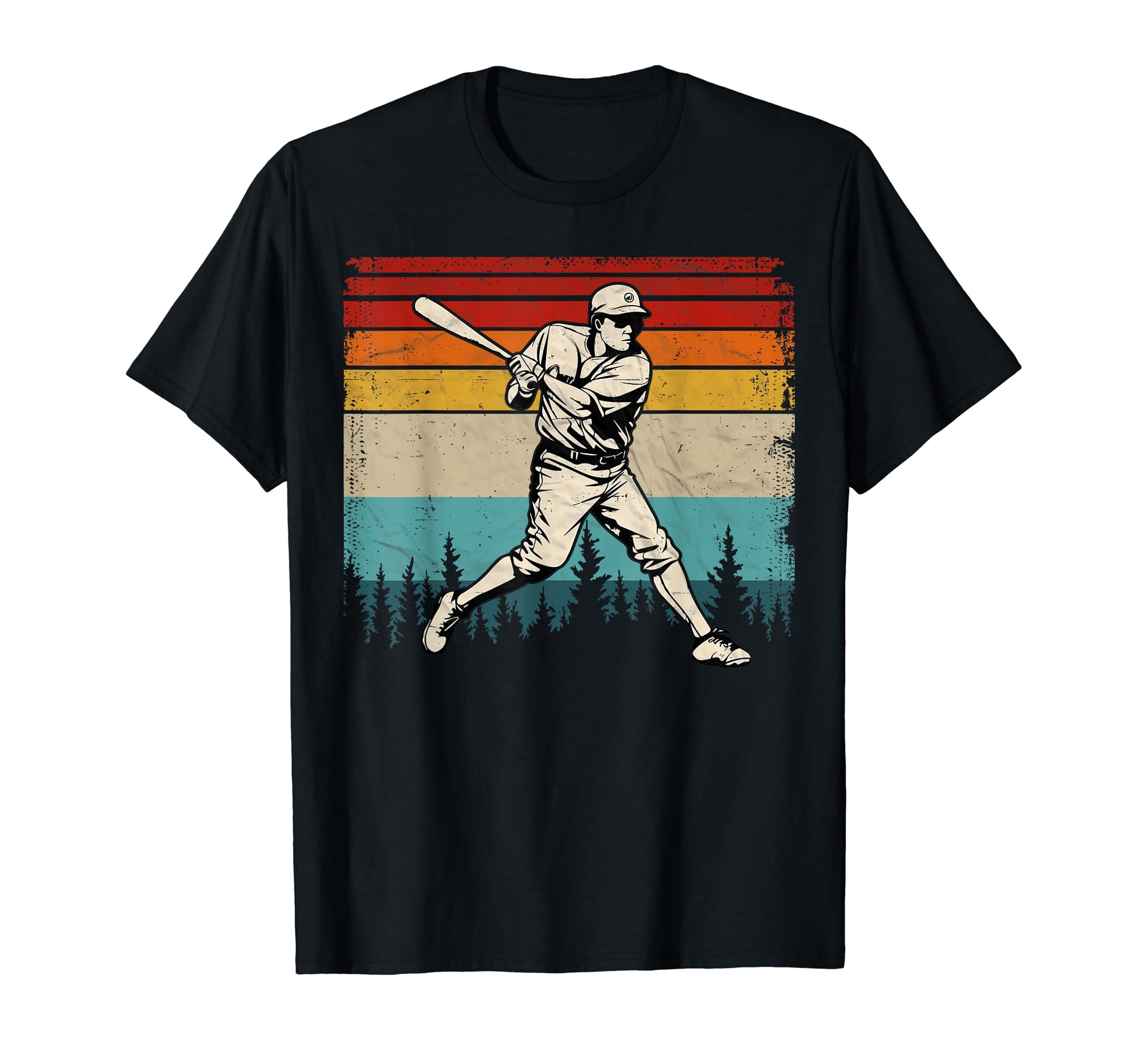 Baseball Player Distressed Baseball T-Shirt - Streetwear Style for Adults - T-Shirt, Sweatshirt, Hoodie