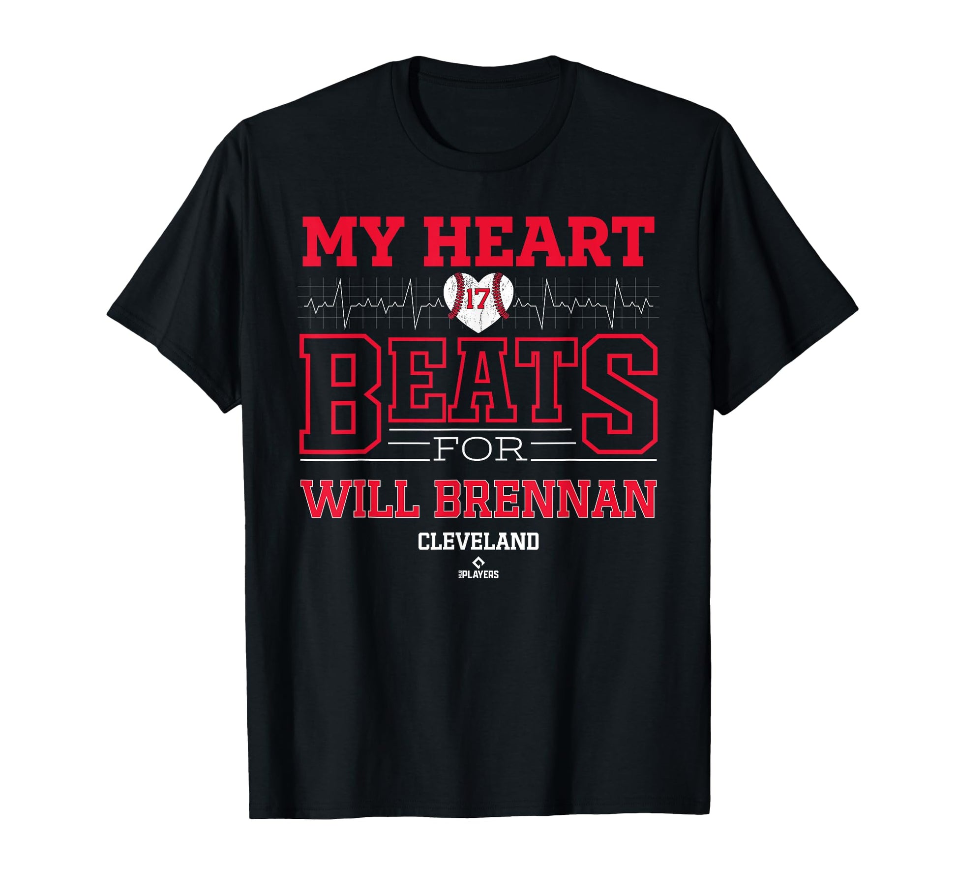 My Heart Beats Will Brennan Cleveland T-Shirt - Minimalist Print Men Women - T-Shirt, Sweatshirt, Hoodie