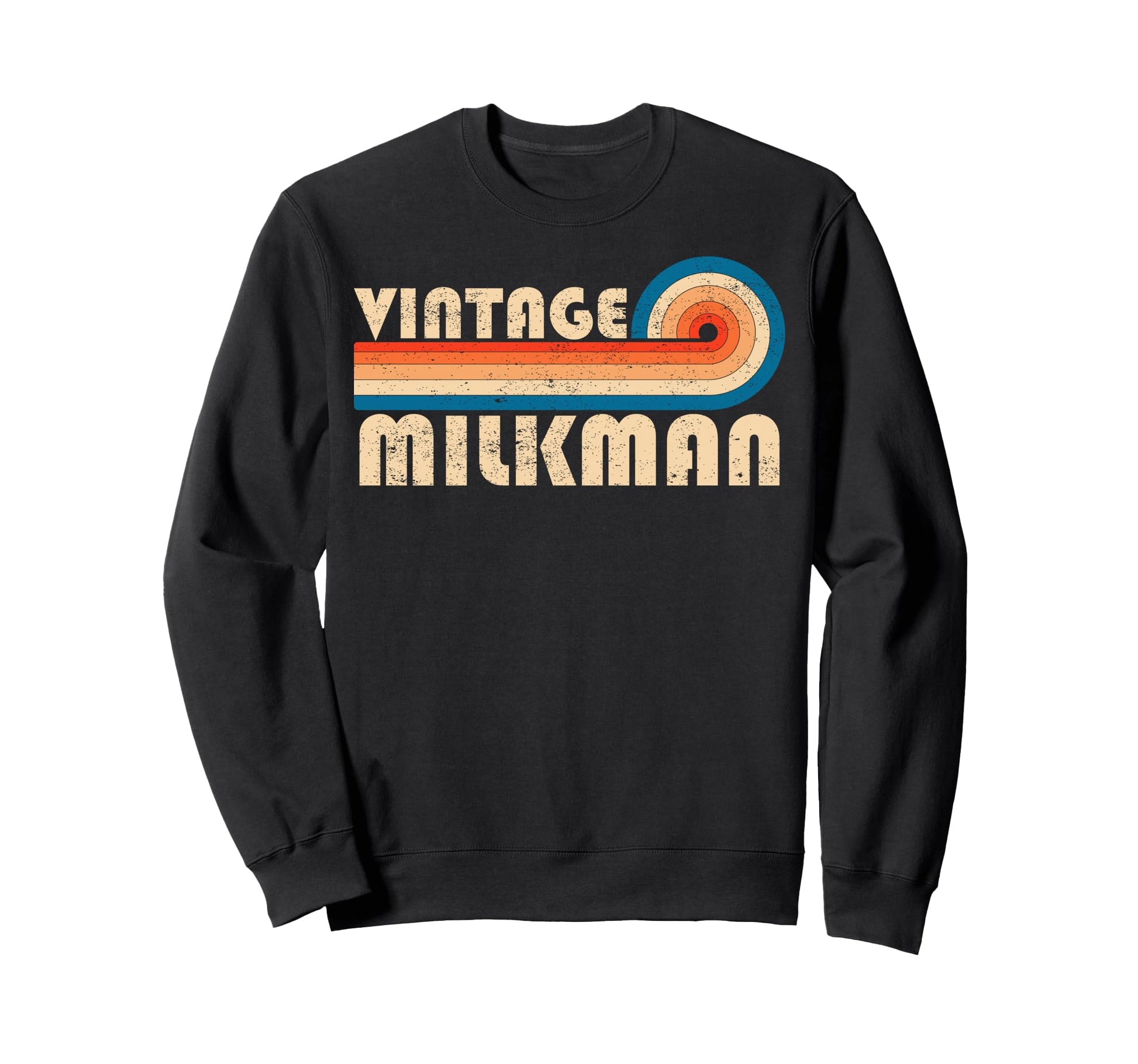 Milkman 70S 80S Sunset Stripe Sweatshirt - Streetwear Style for Adults - T-Shirt, Sweatshirt, Hoodie