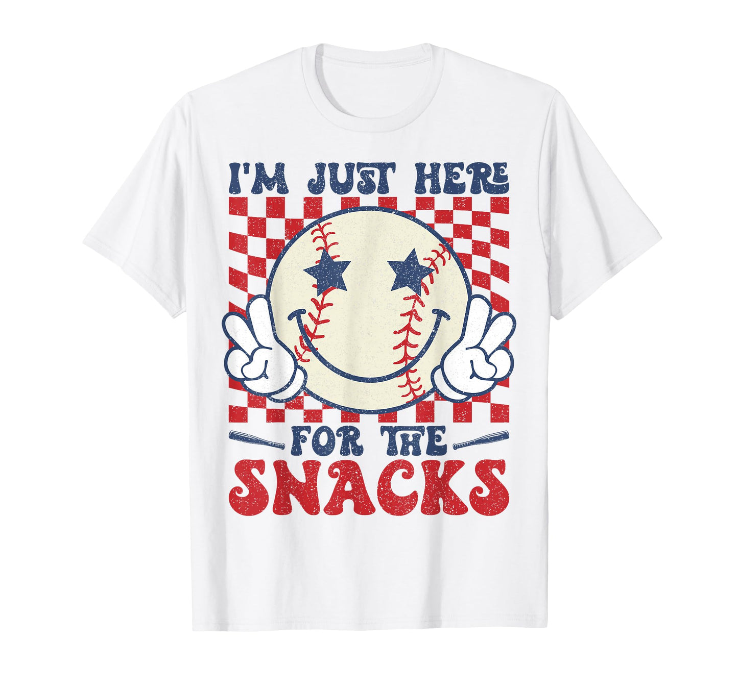 Im Just Here Snacks Baseball Game Day T-Shirt - Streetwear Style for Adults - T-Shirt, Sweatshirt, Hoodie