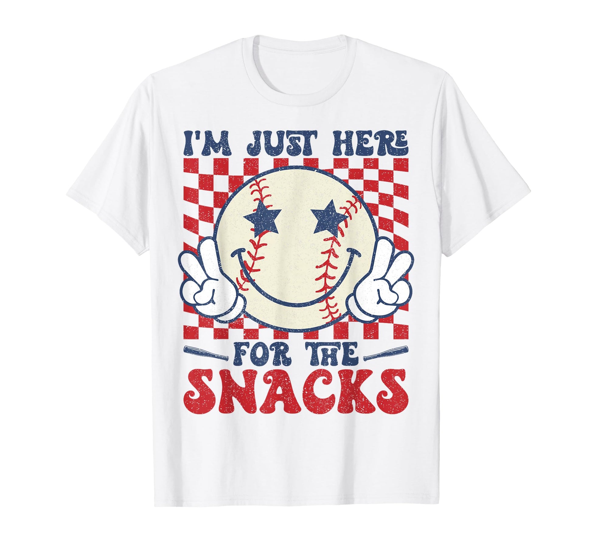 Im Just Here Snacks Baseball Game Day T-Shirt - Streetwear Style for Adults - T-Shirt, Sweatshirt, Hoodie