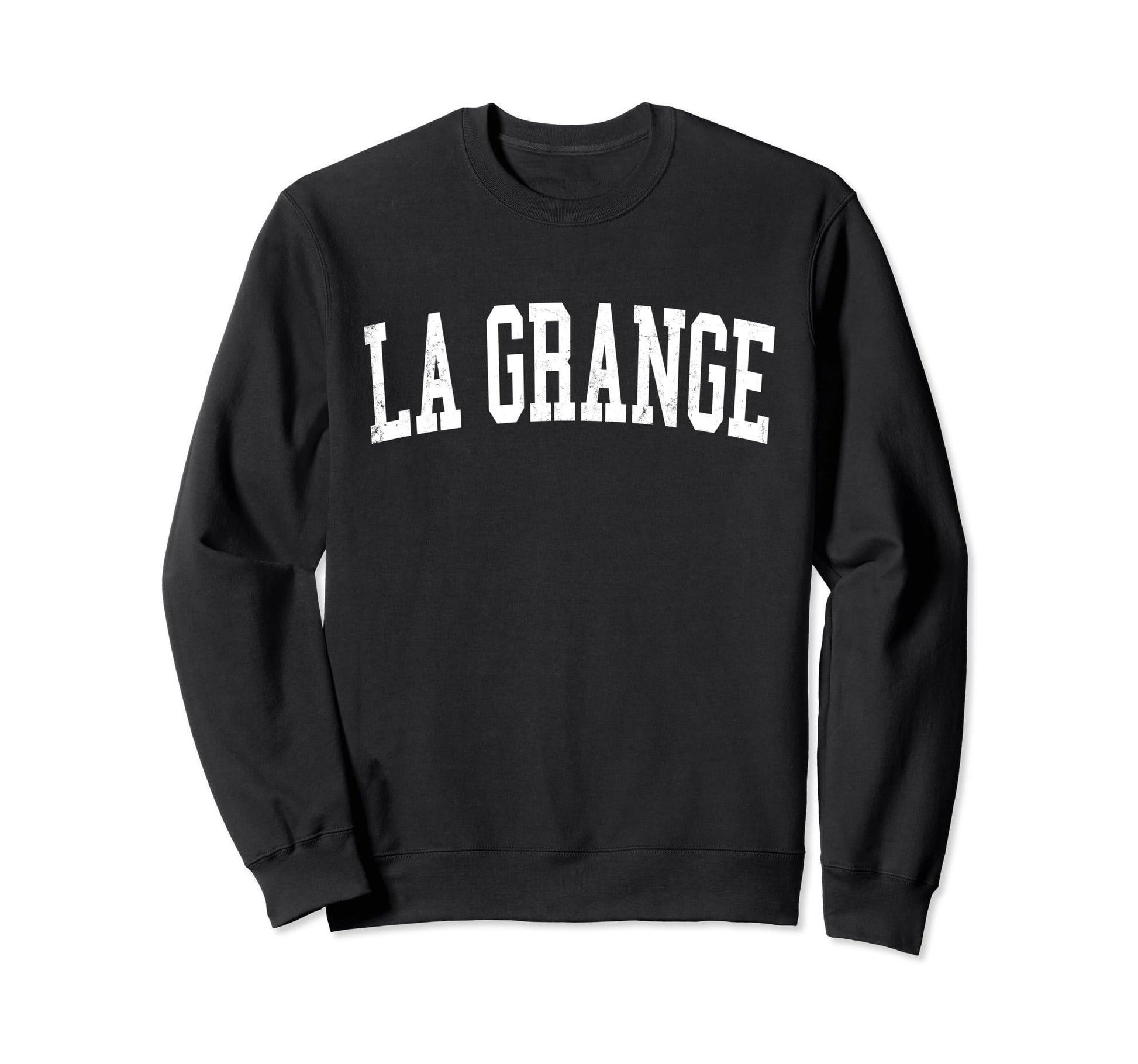 La Grange Il Distressed White Varsity Sweatshirt - Unique Graphic Unisex - T-Shirt, Sweatshirt, Hoodie