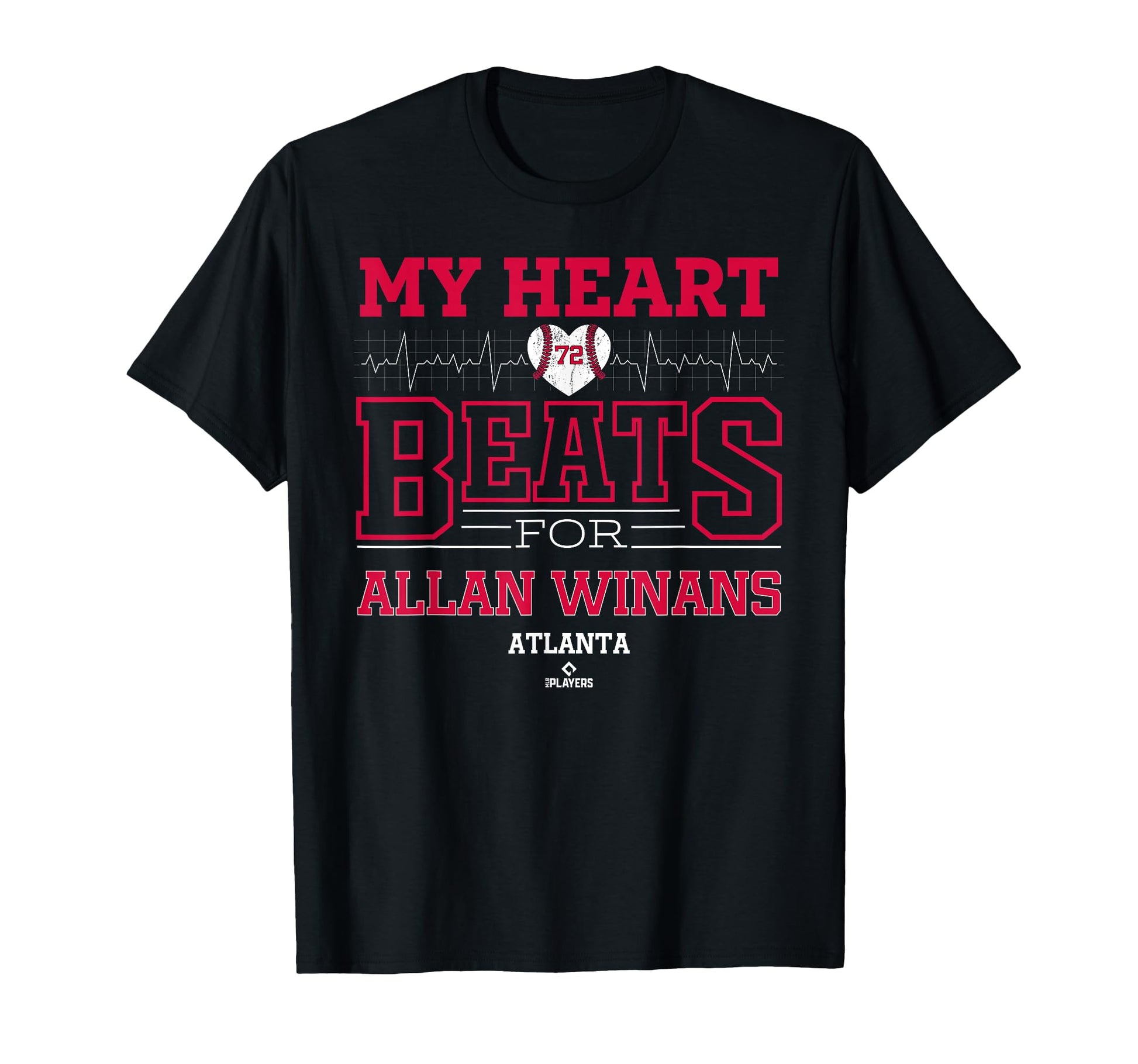 My Heart Beats Allan Winans Atlanta T-Shirt - Custom Art Print Unisex - T-Shirt, Sweatshirt, Hoodie