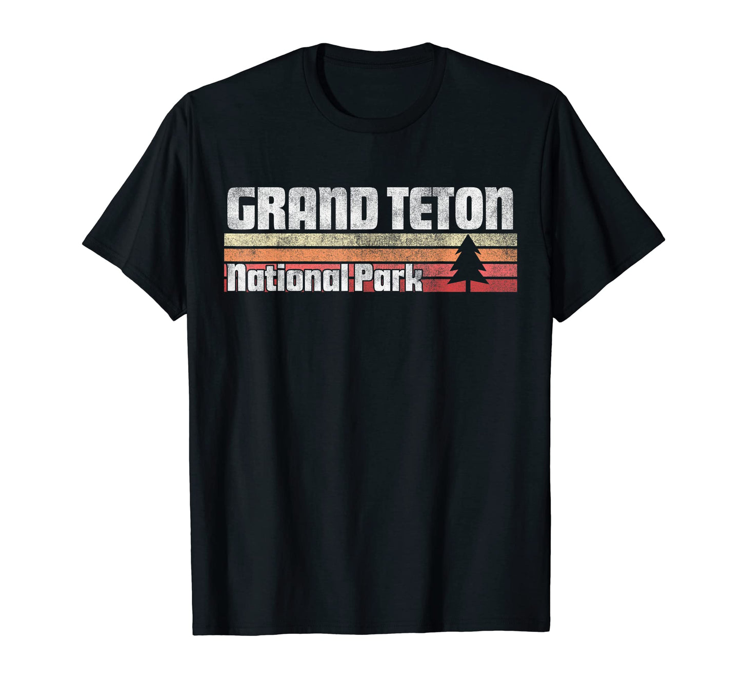 Grand Teton National Park 70S 80S 90S T-Shirt - Minimalist Print Unisex - T-Shirt, Sweatshirt, Hoodie