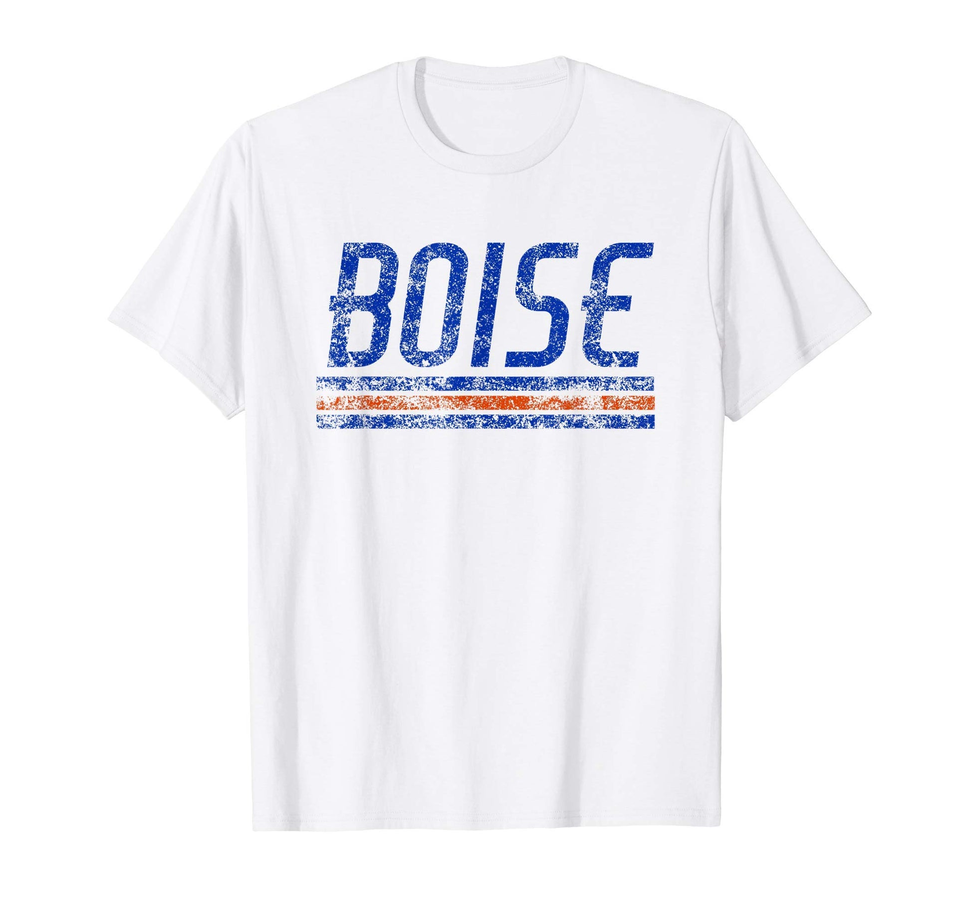 Boise Idaho Weathered Stripe T-Shirt - Fun Novelty Design Men Women - T-Shirt, Sweatshirt, Hoodie