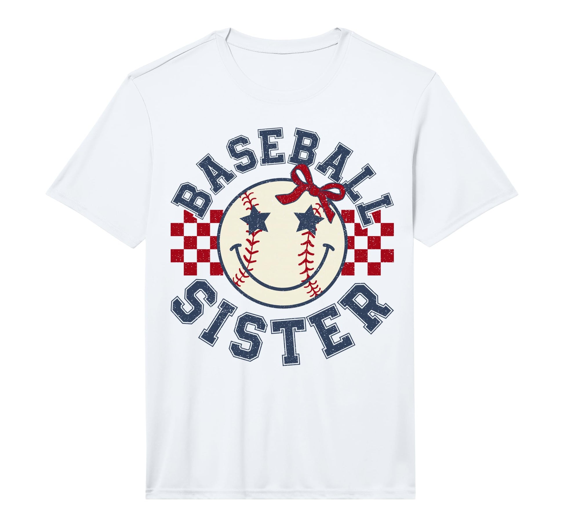 Baseball Sister Coquette Bow Sport T-Shirt - Custom Art Print for Adults - T-Shirt, Sweatshirt, Hoodie