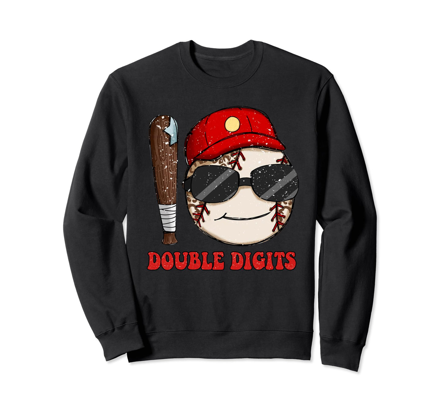 Ten Year Old Birthday Double Sweatshirt - Aesthetic Graphic Men Women - T-Shirt, Sweatshirt, Hoodie