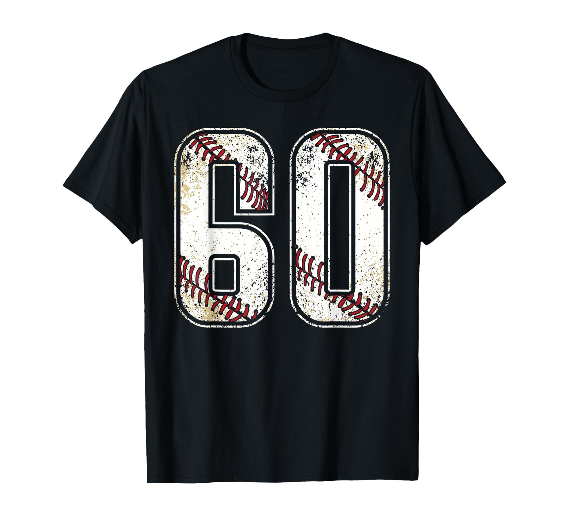 60 Baseball Jersey Number 60 Birthday T-Shirt - Minimalist Print Unisex - T-Shirt, Sweatshirt, Hoodie