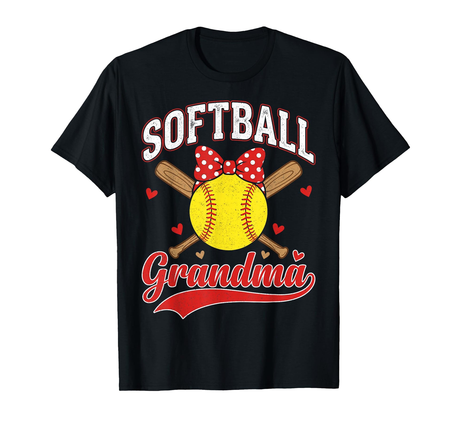 Softball Grandma Proud Baseball Bow Fan T-Shirt - Minimalist Print Unisex - T-Shirt, Sweatshirt, Hoodie