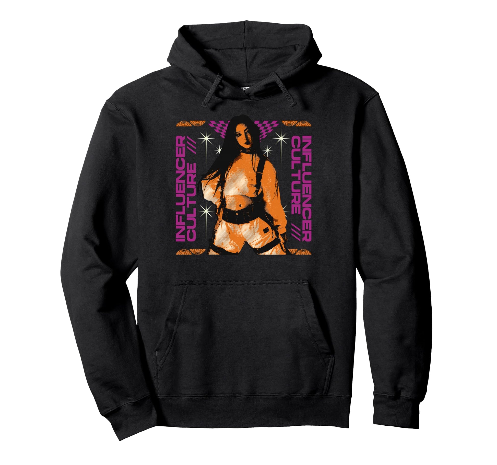Y2K Influencer Bold Urban Graffiti Aesthetic Hoodie - Graphic Print Unisex - T-Shirt, Sweatshirt, Hoodie