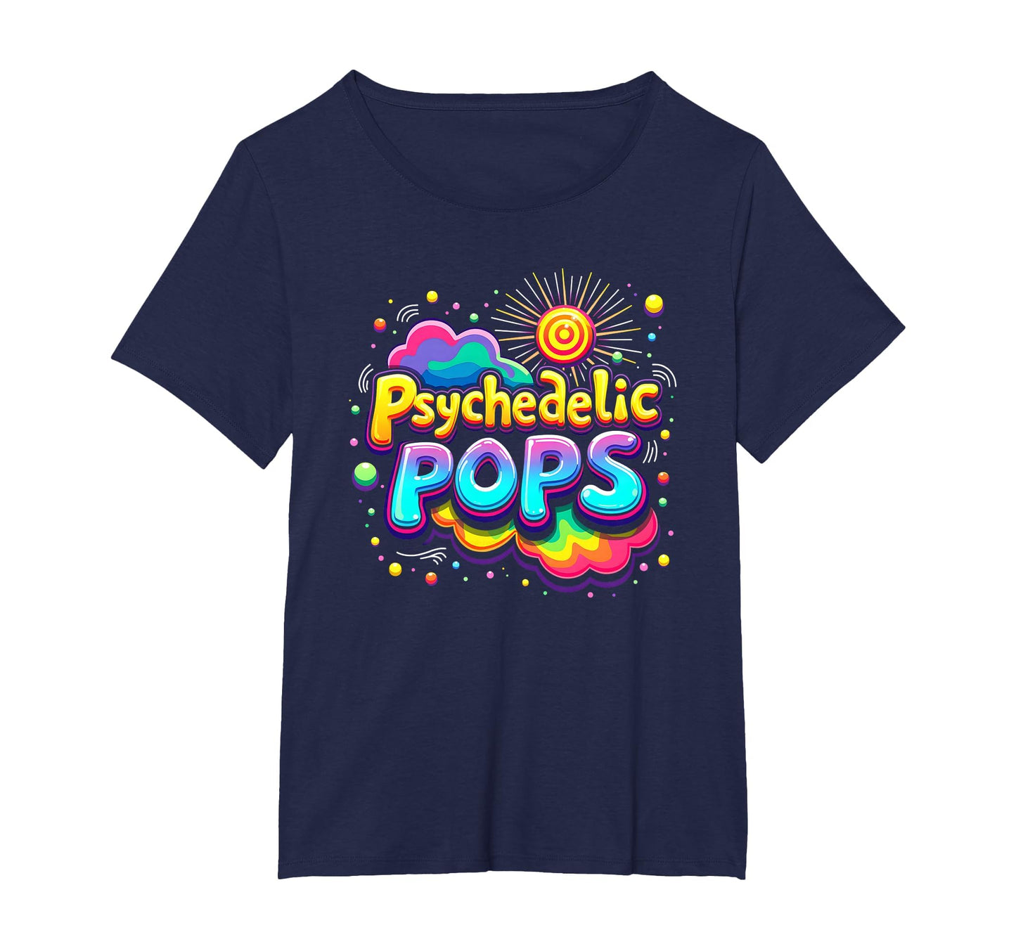 Groovy Dad Psychedelic Pops 60S Hippie T-Shirt - Graphic Print Unisex - T-Shirt, Sweatshirt, Hoodie