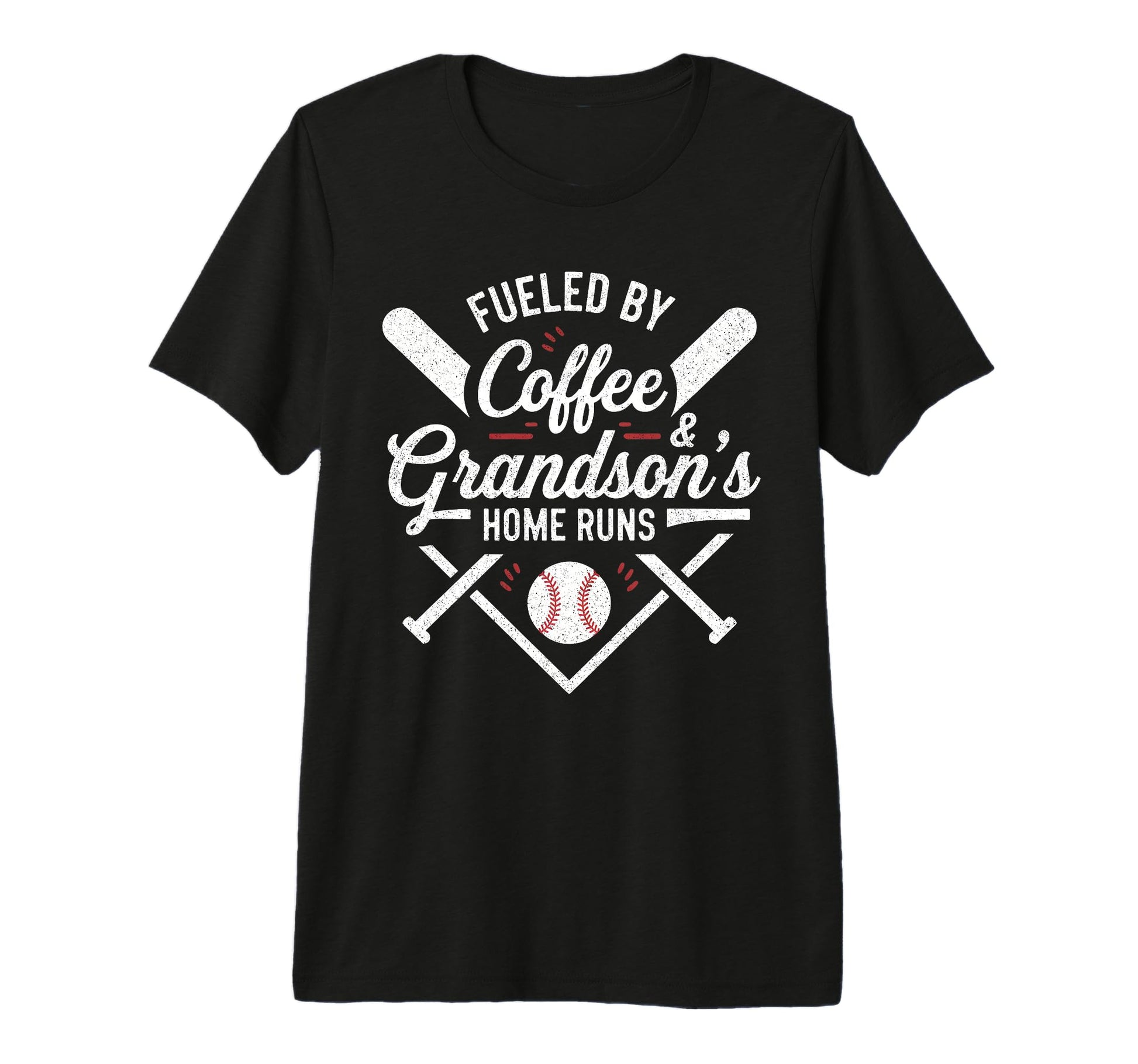 Fueled Coffee Grandsons Home Runs T-Shirt - Fun Novelty Design Unisex - T-Shirt, Sweatshirt, Hoodie