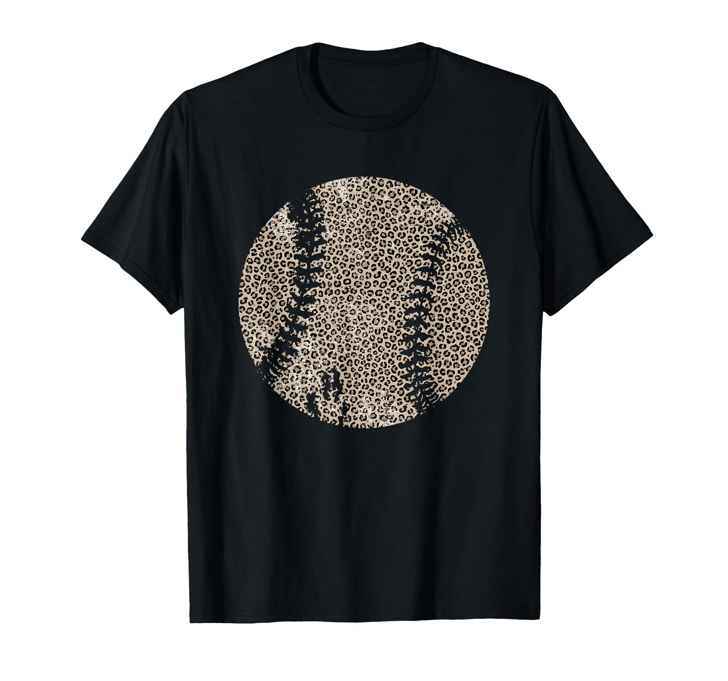 Leopard Baseball Softball Mama T-Shirt - Aesthetic Graphic for Adults - T-Shirt, Sweatshirt, Hoodie