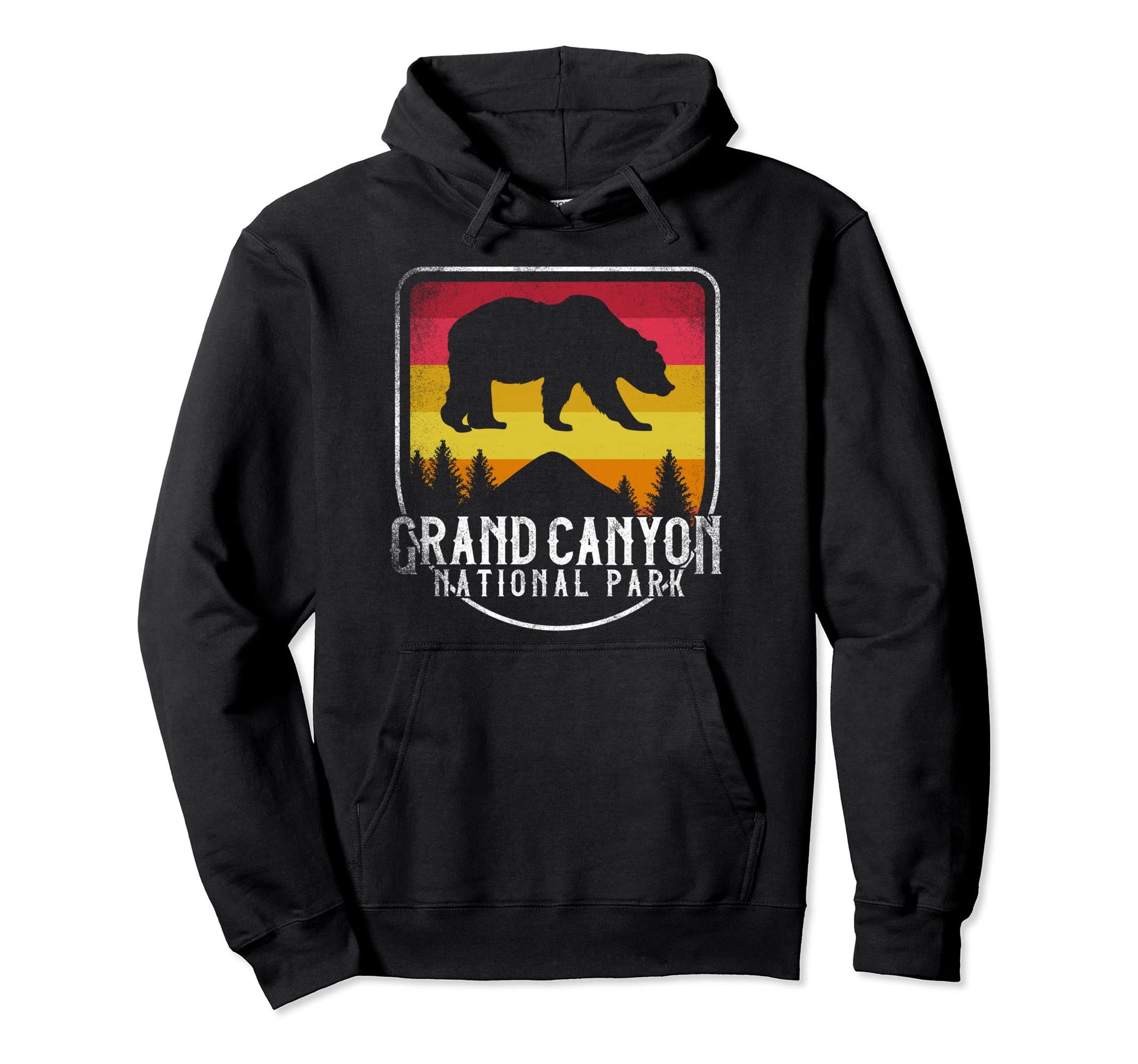 Grand Canyon National Park Distressed Hoodie - Aesthetic Graphic Men Women - T-Shirt, Sweatshirt, Hoodie