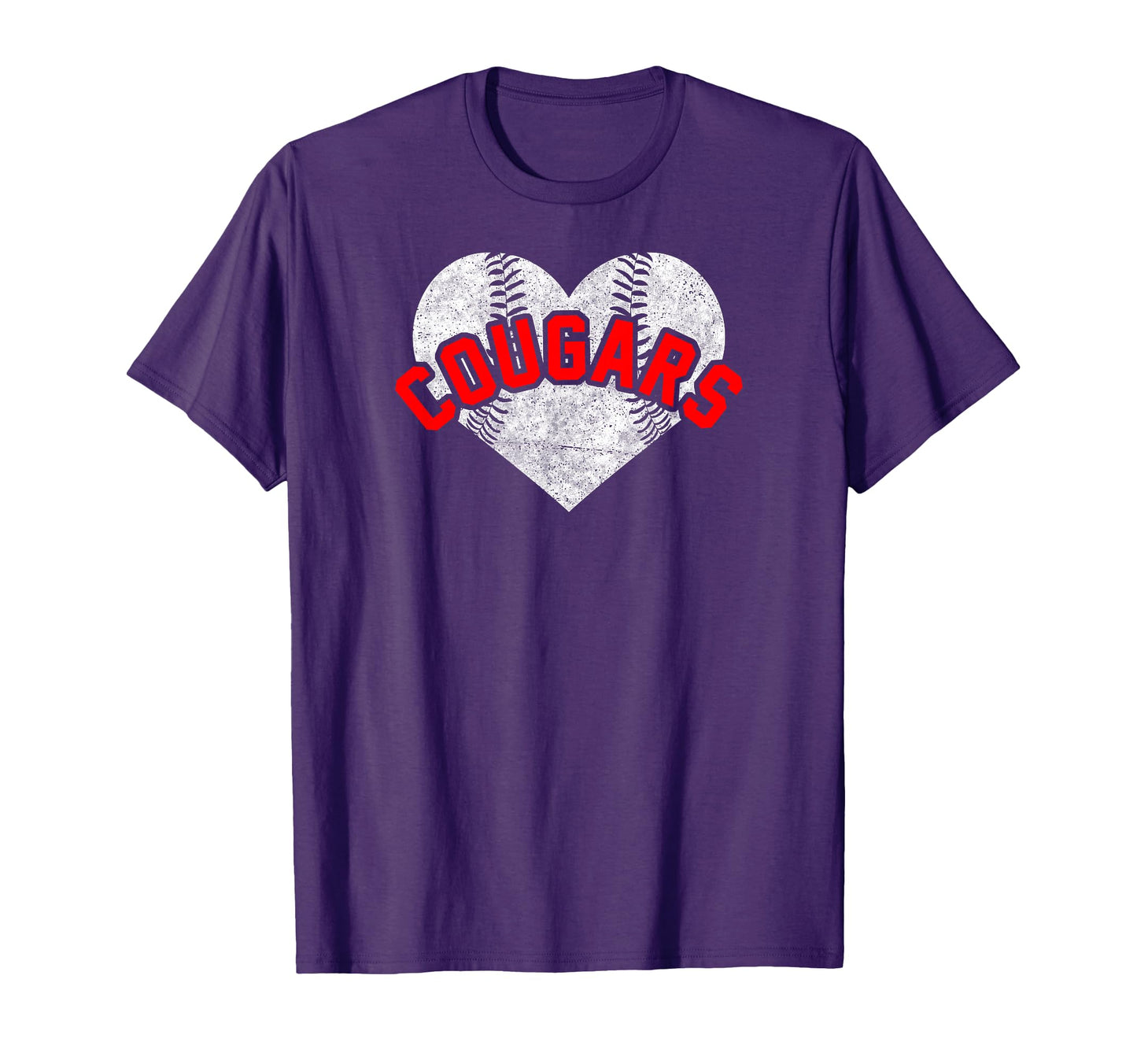 Cougars Baseball Softball High School T-Shirt - Streetwear Style Men Women - T-Shirt, Sweatshirt, Hoodie
