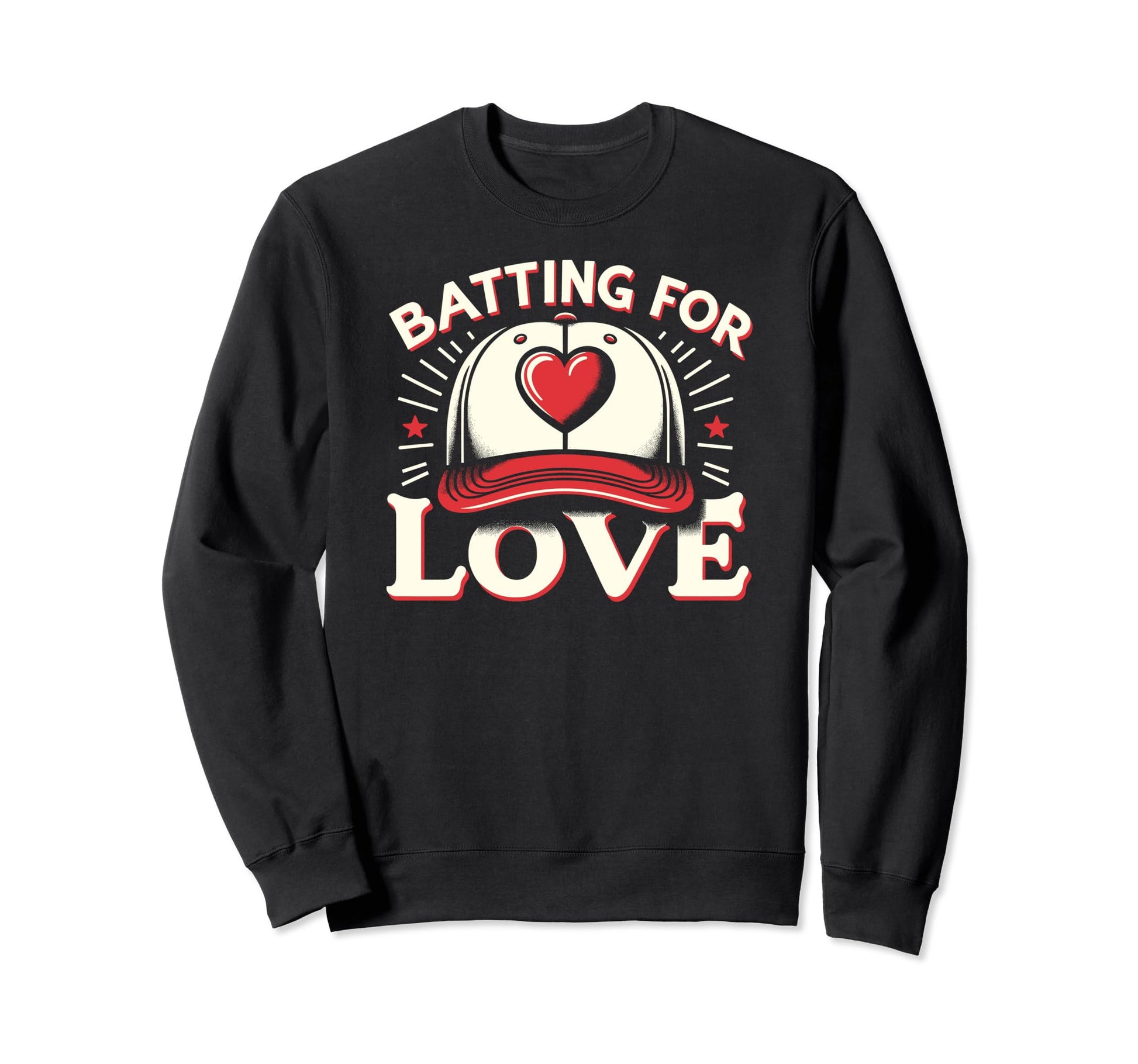Batting Love Baseball Batters Sweatshirt - Minimalist Print Unisex - T-Shirt, Sweatshirt, Hoodie