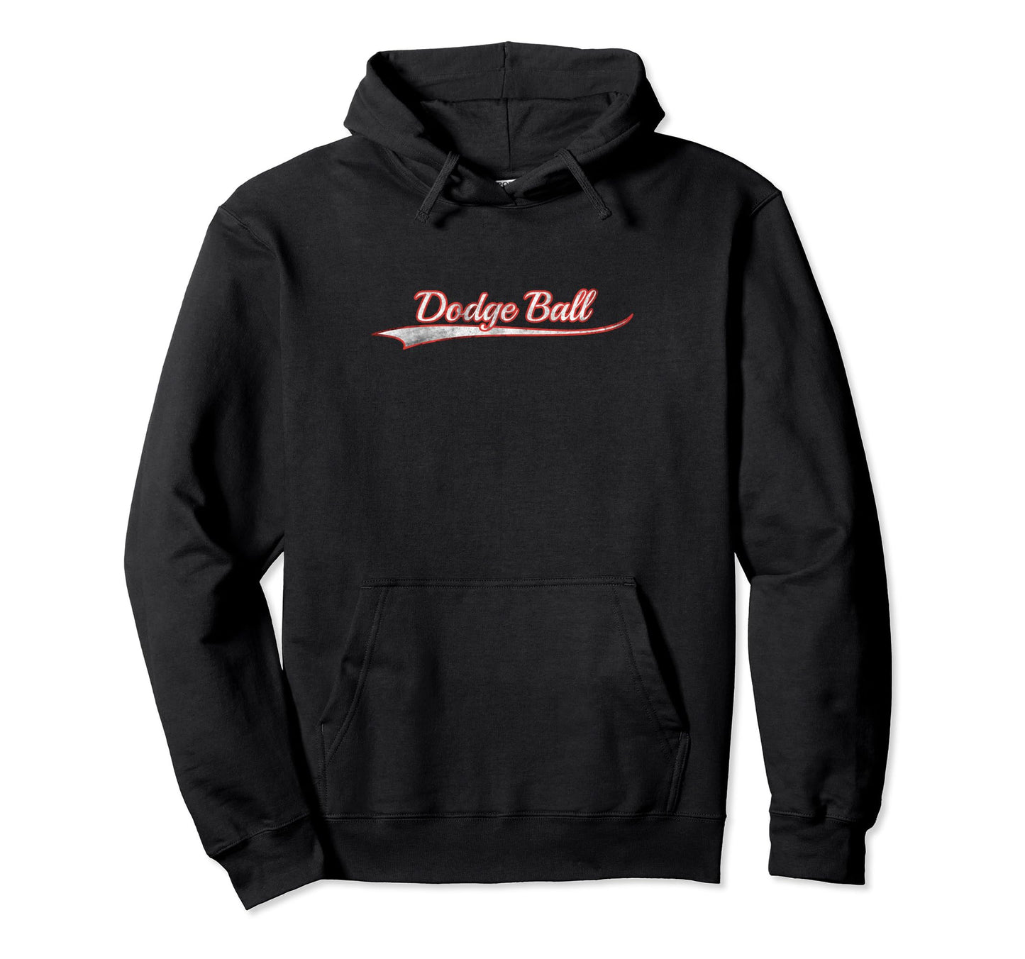 Dodge Ball Varsity Distressed Hoodie - Casual Everyday Wear for Adults - T-Shirt, Sweatshirt, Hoodie