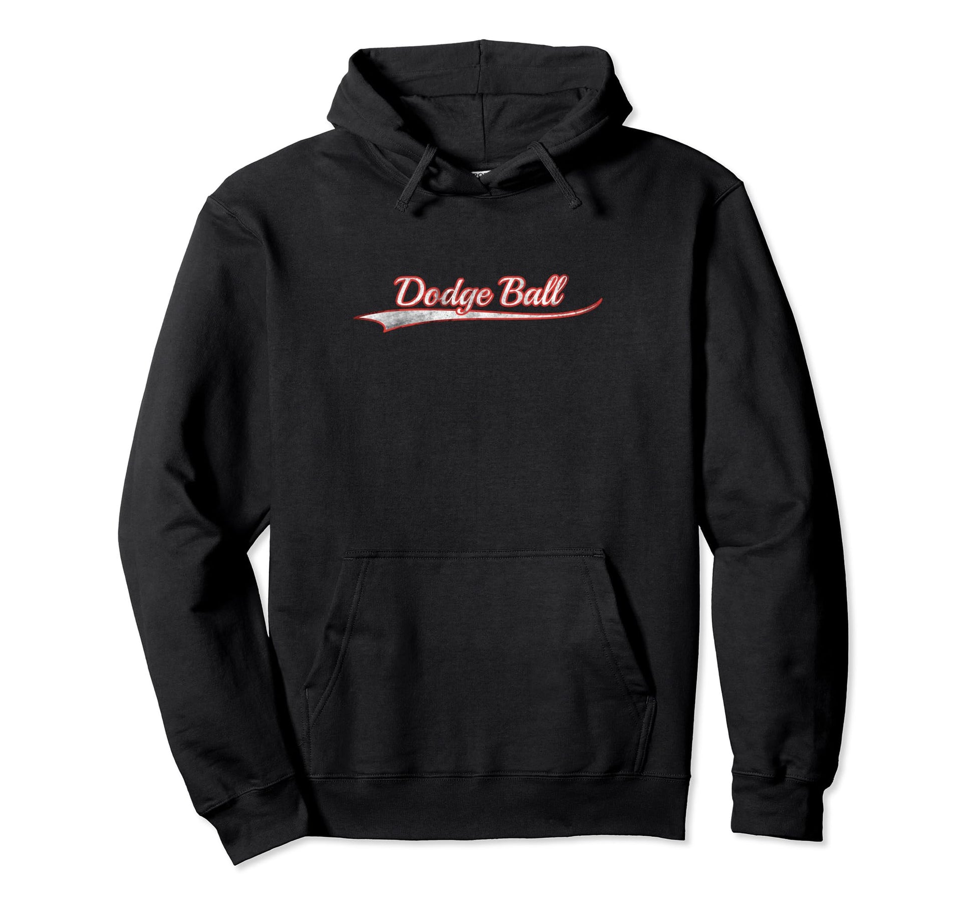 Dodge Ball Varsity Distressed Hoodie - Casual Everyday Wear for Adults - T-Shirt, Sweatshirt, Hoodie