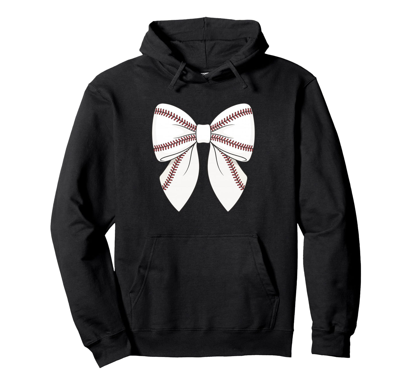 Baseball Coquette Bow Hoodie - Trendy Graphic Unisex - T-Shirt, Sweatshirt, Hoodie