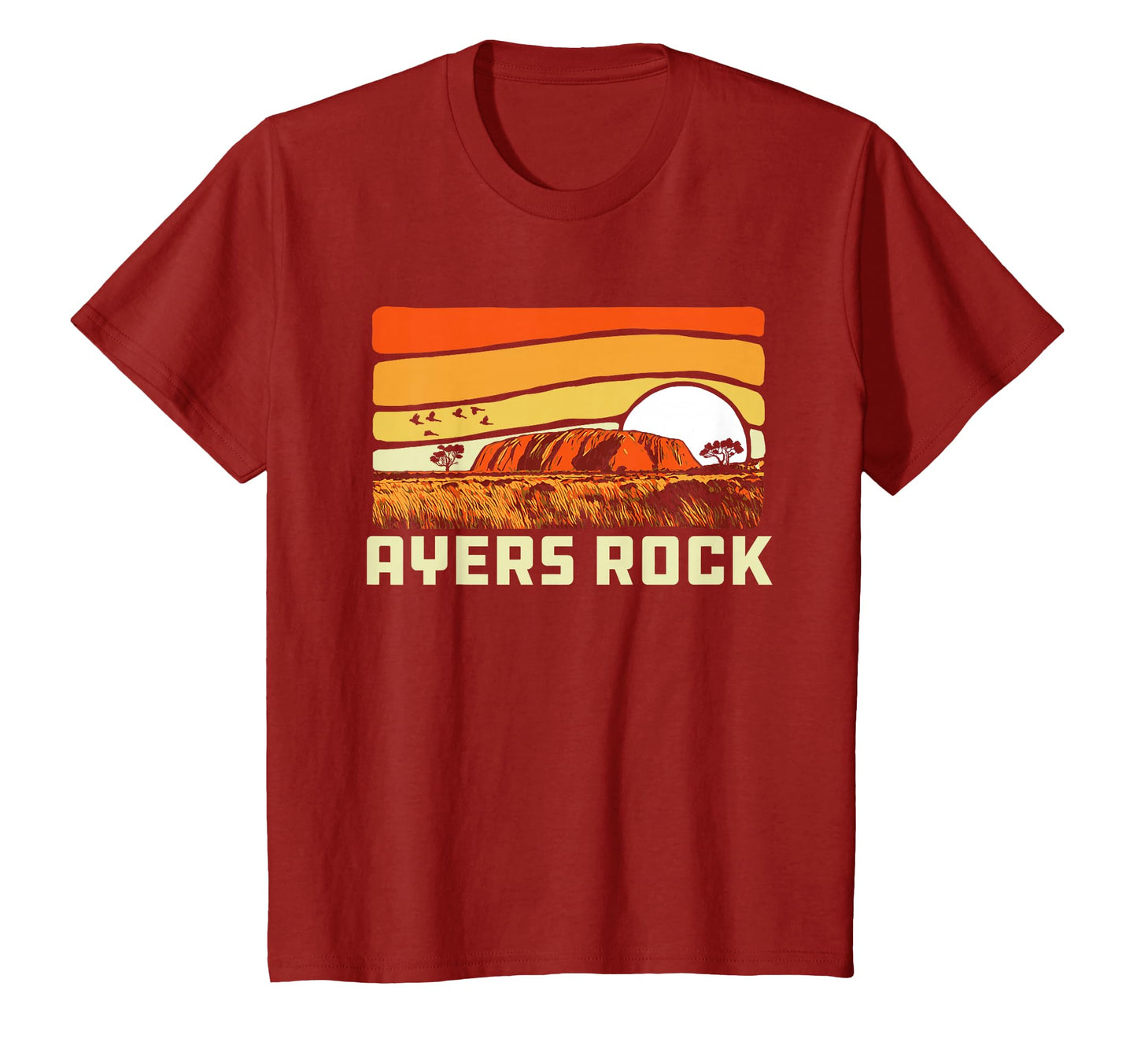 Ayers Rock Uluru Australia T-Shirt - Fun Novelty Design for Adults - T-Shirt, Sweatshirt, Hoodie