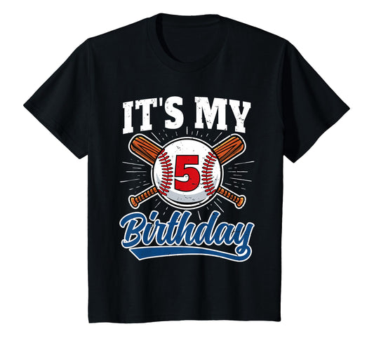 5 Years Old Baseball Player 5Th T-Shirt - Trendy Graphic Men Women - T-Shirt, Sweatshirt, Hoodie