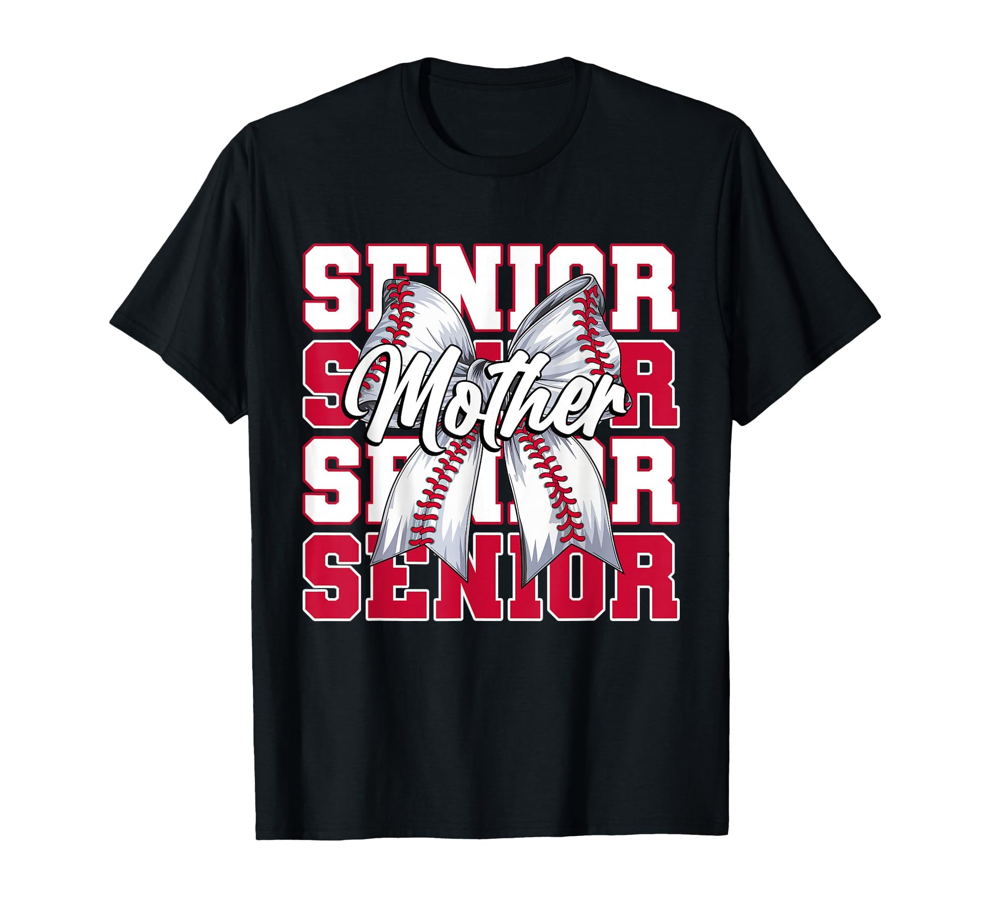 Baseball Mother Senior 2026 Coquette T-Shirt - Aesthetic Graphic Unisex - T-Shirt, Sweatshirt, Hoodie