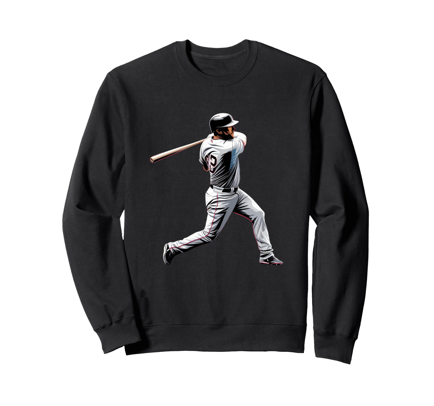 Home Run Baseball Player Dynamic Sweatshirt - Trendy Graphic for Adults - T-Shirt, Sweatshirt, Hoodie