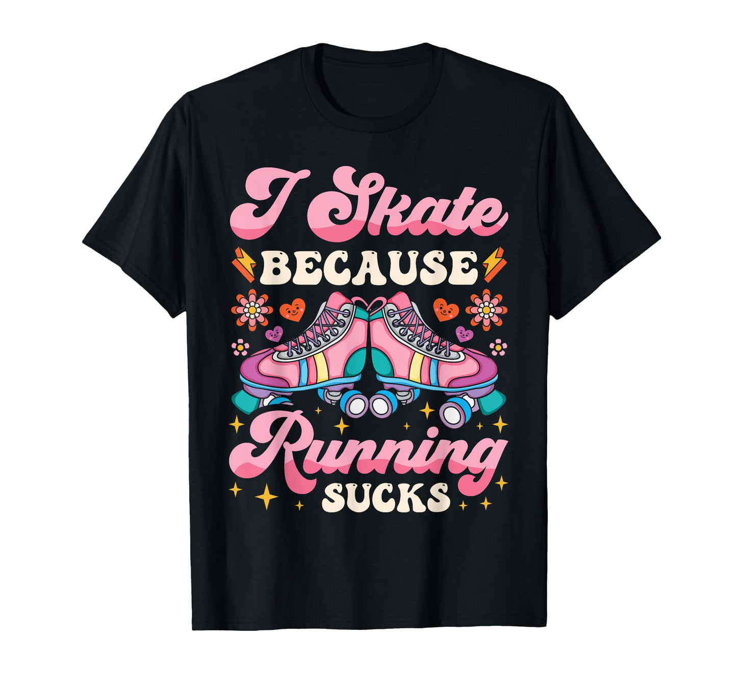 Roller Skating Skate 1970S I Skate T-Shirt - Minimalist Print Men Women - T-Shirt, Sweatshirt, Hoodie