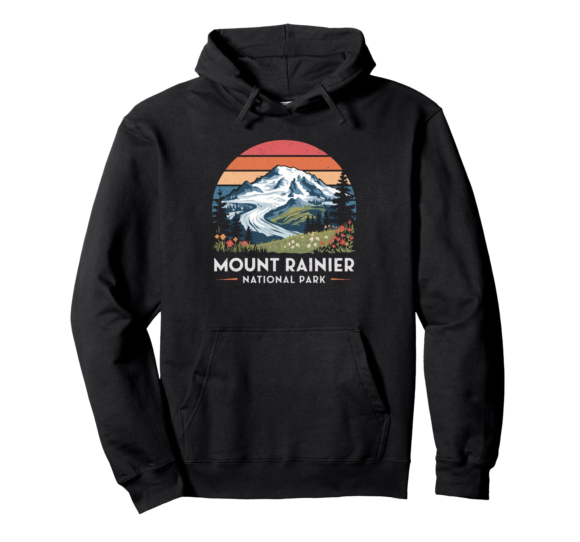 Mount Rainier National Park Washington Hoodie - Novelty Apparel Unisex - T-Shirt, Sweatshirt, Hoodie