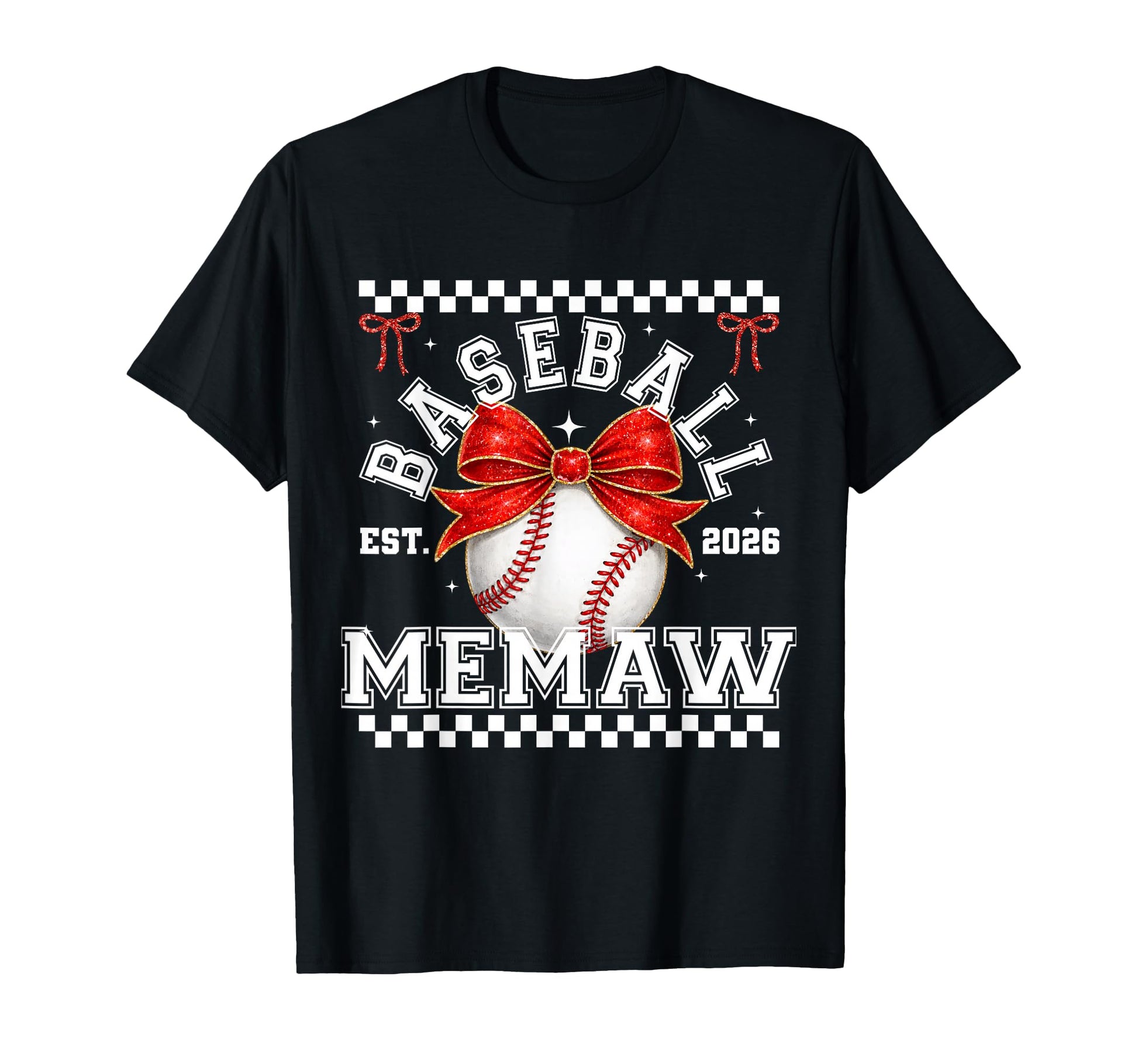 Baseball Memaw Coquette Family Matching T-Shirt - Aesthetic Graphic Unisex - T-Shirt, Sweatshirt, Hoodie