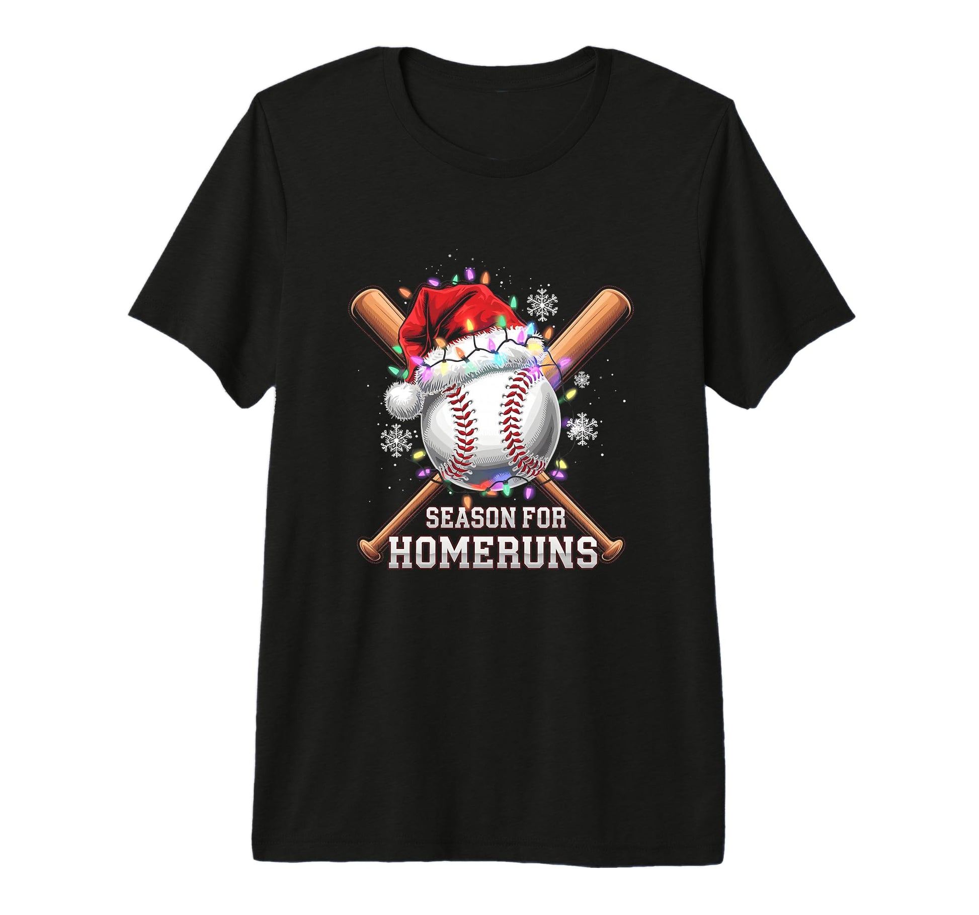 Baseball Santa Ball Season Homeruns T-Shirt - Aesthetic Graphic Men Women - T-Shirt, Sweatshirt, Hoodie
