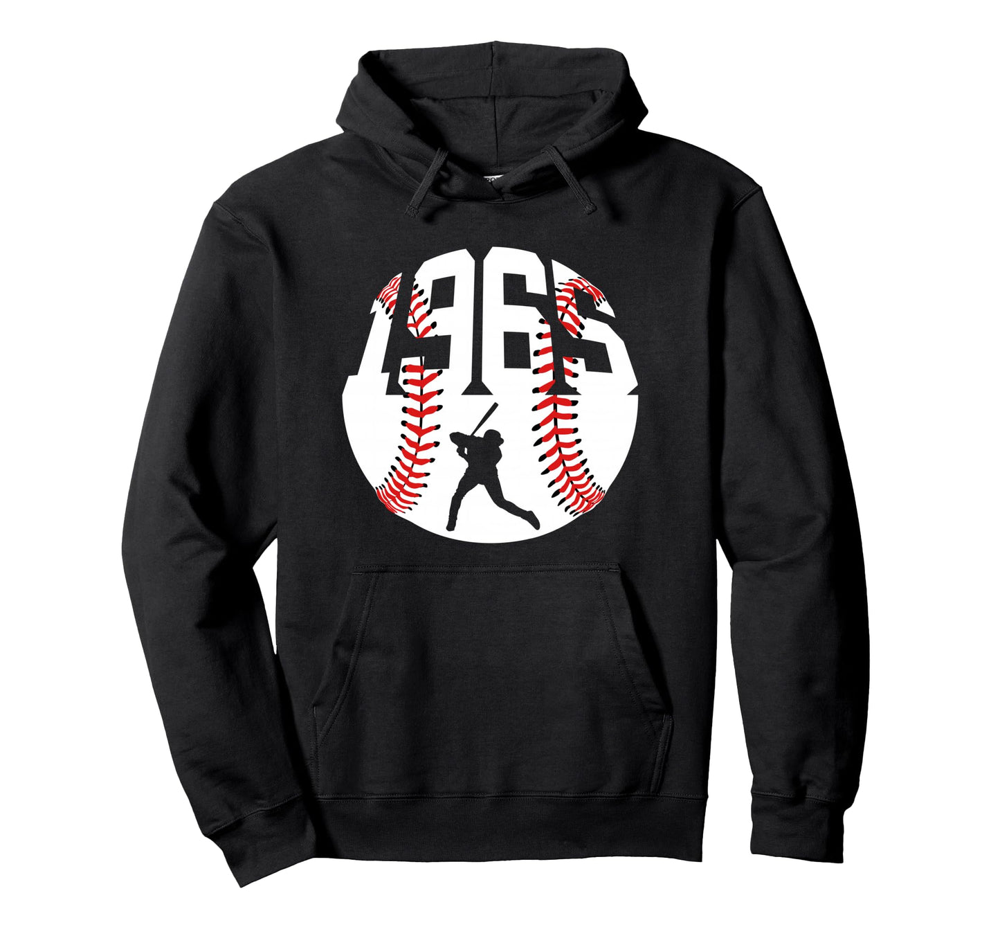 1965 Baseball 61St Birthday Hoodie - Trendy Graphic Men Women - T-Shirt, Sweatshirt, Hoodie