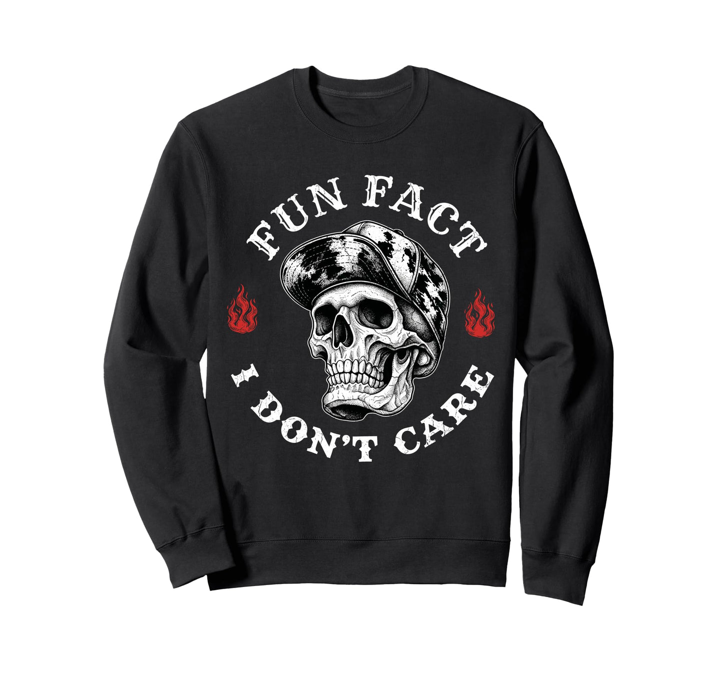 Fun Fact I Dont Care Funny Sweatshirt - Custom Art Print for Adults - T-Shirt, Sweatshirt, Hoodie