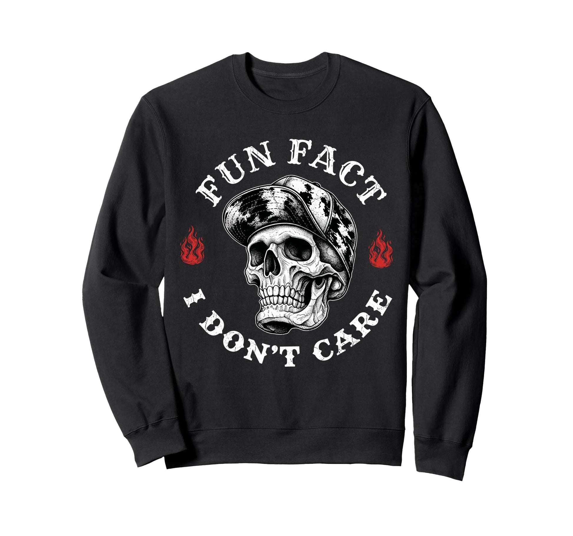 Fun Fact I Dont Care Funny Sweatshirt - Custom Art Print for Adults - T-Shirt, Sweatshirt, Hoodie