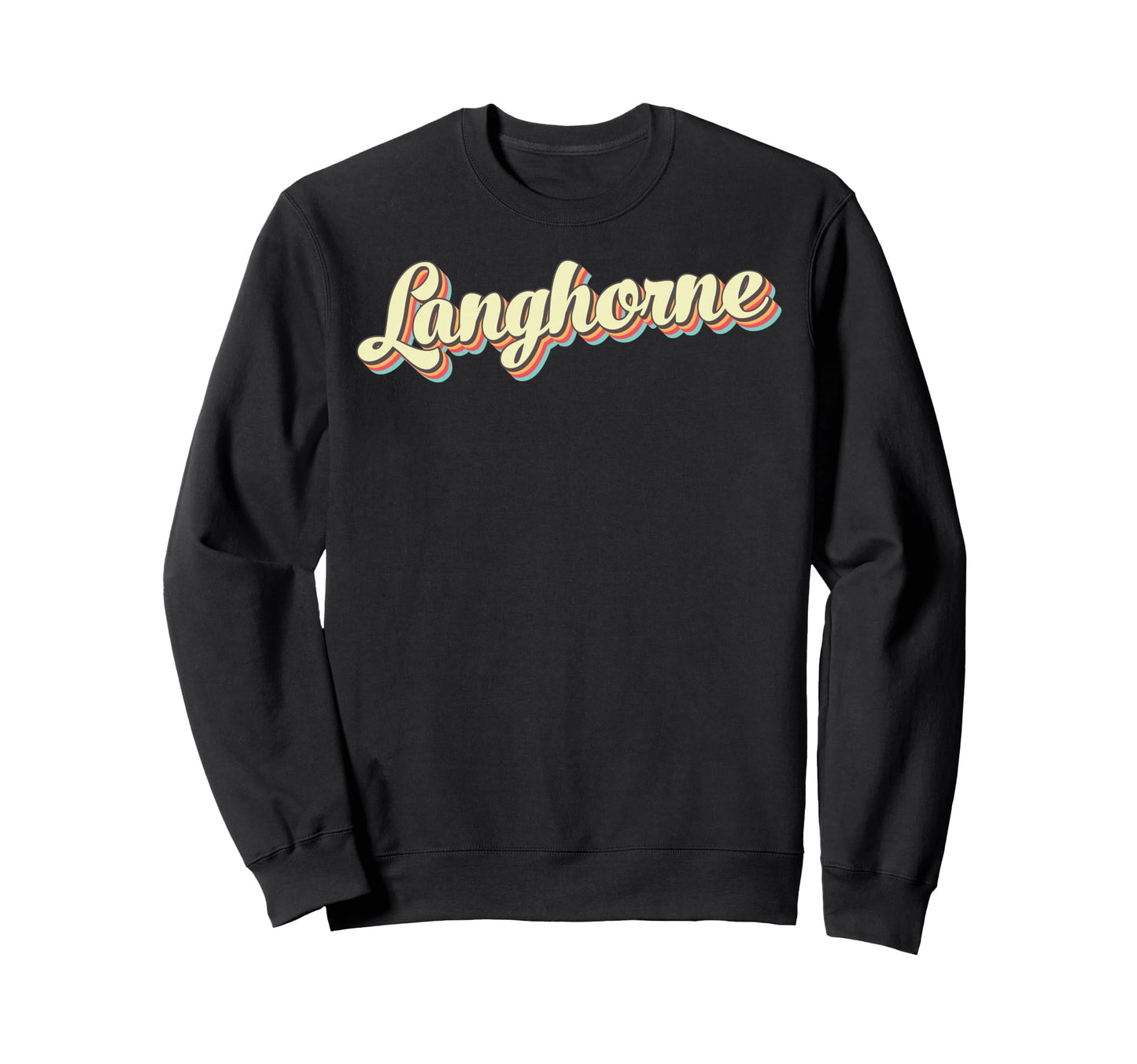Langhorne Art Baseball Font Sweatshirt - Trendy Graphic for Adults - T-Shirt, Sweatshirt, Hoodie