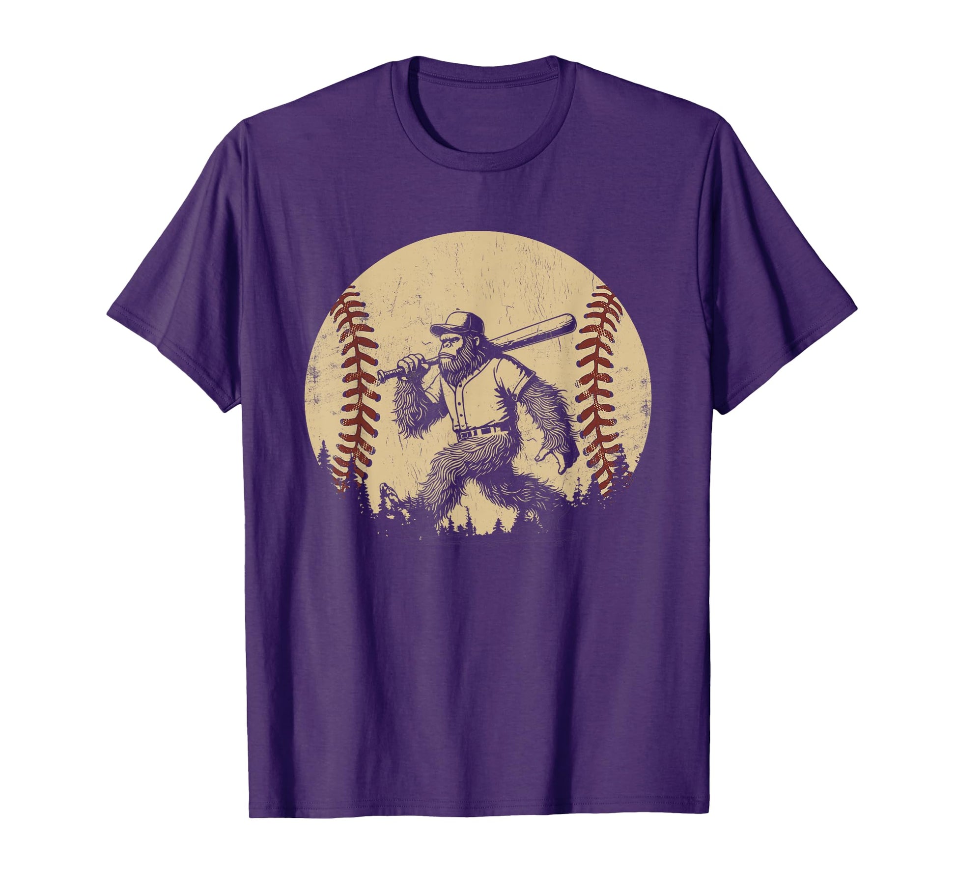 Funny Sasquatch Baseball Bigfoot T-Shirt - Unique Graphic Men Women - T-Shirt, Sweatshirt, Hoodie