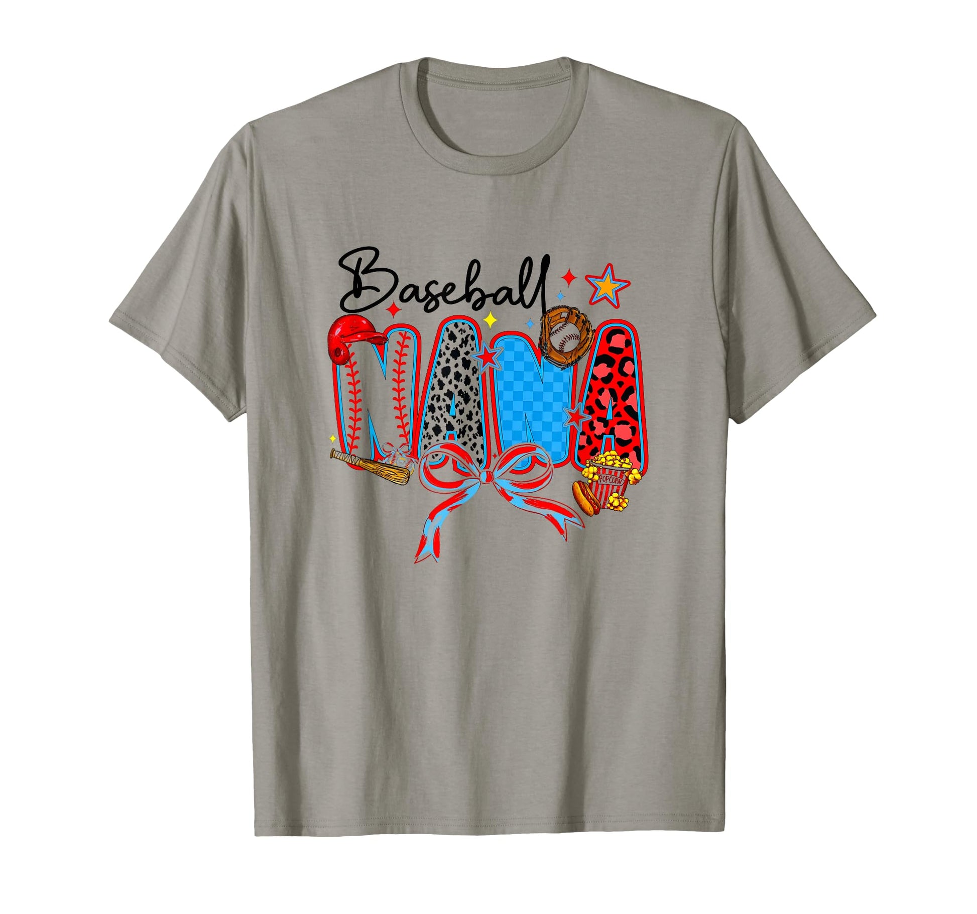 Baseball Nana Coquette Bow Funny T-Shirt - Casual Everyday Wear Unisex - T-Shirt, Sweatshirt, Hoodie