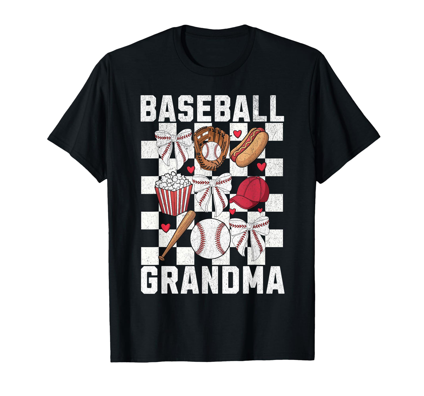Baseball Grandma Coquette Bow T-Shirt - Aesthetic Graphic Men Women - T-Shirt, Sweatshirt, Hoodie