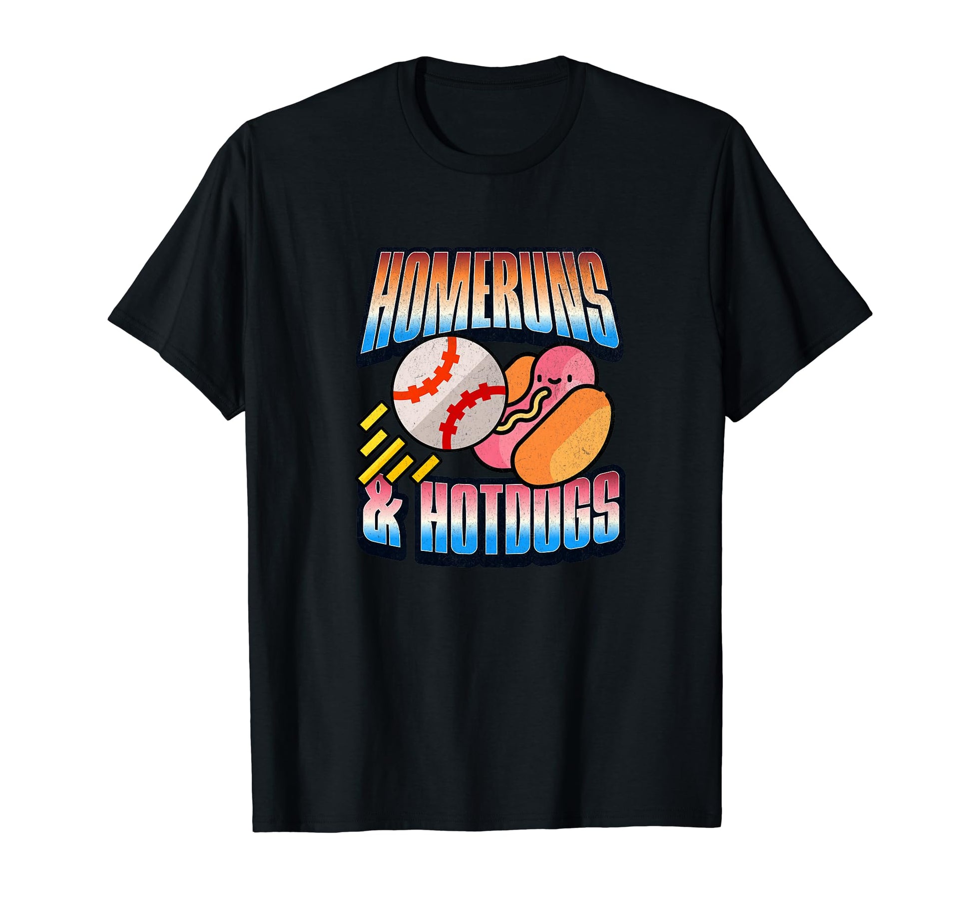 Homeruns Hot Dogs Baseball Softball T-Shirt - Aesthetic Graphic Unisex - T-Shirt, Sweatshirt, Hoodie