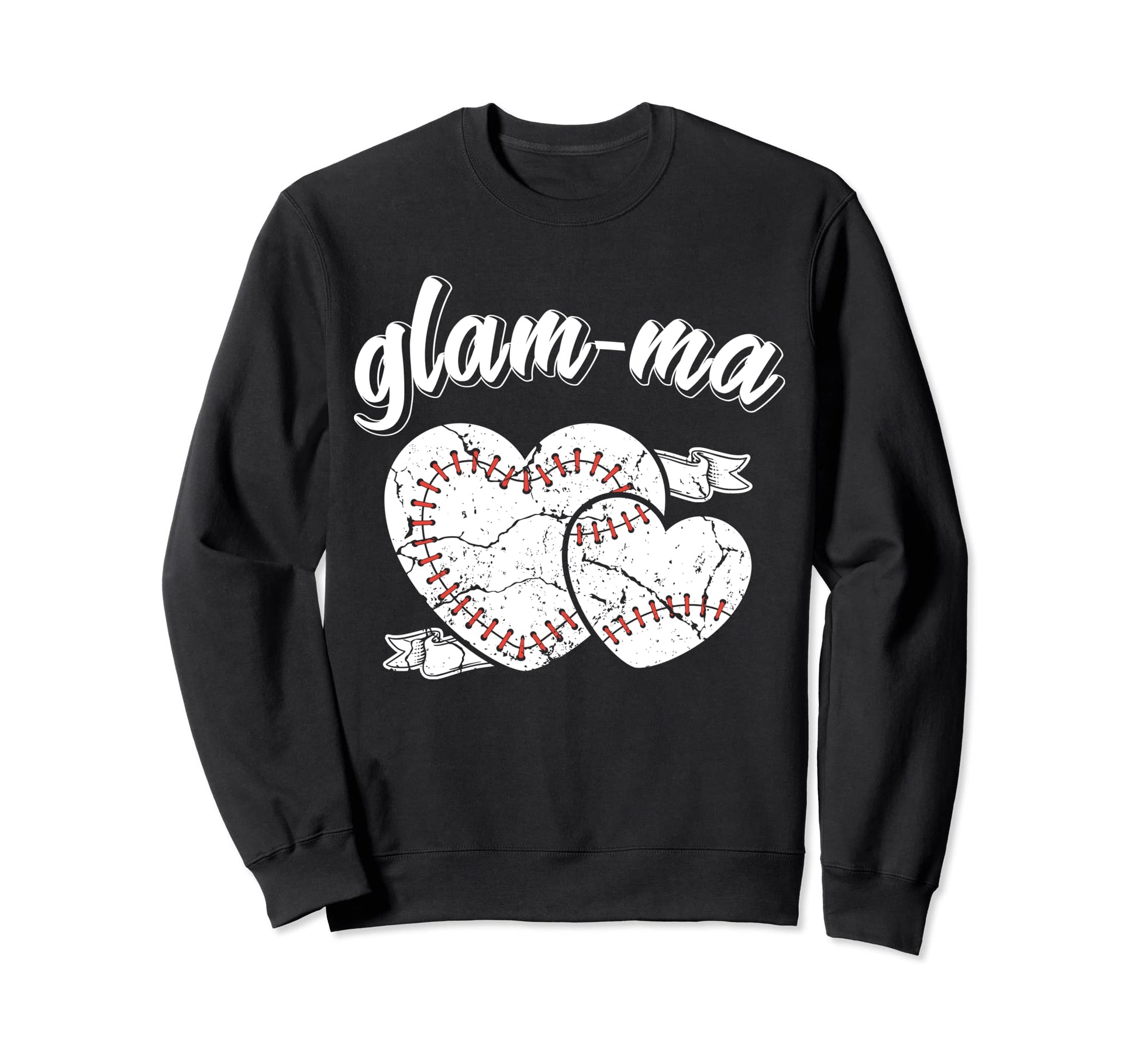 Baseball Glam Ma Heart Ball Sweatshirt - Aesthetic Graphic for Adults - T-Shirt, Sweatshirt, Hoodie